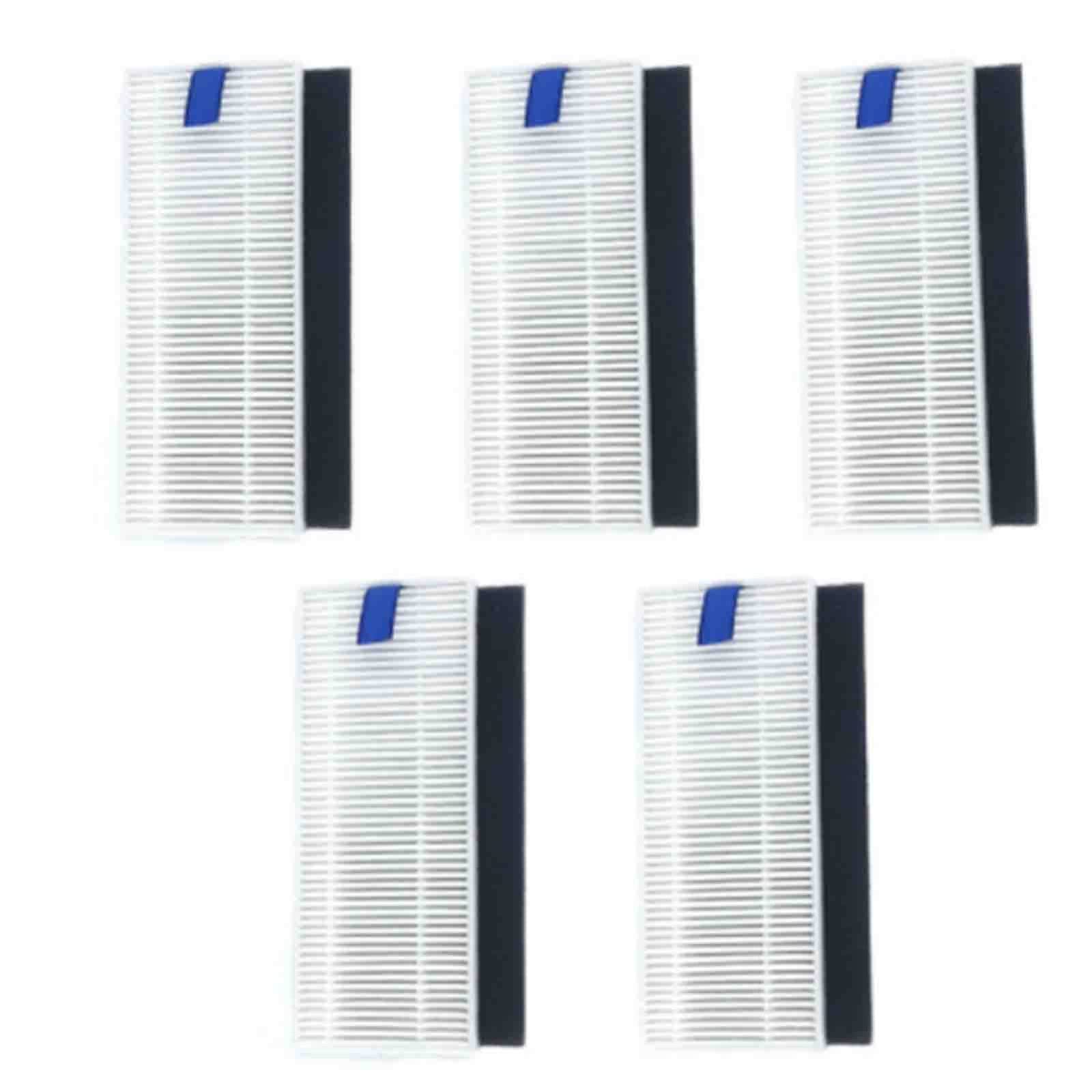 Robot Vacuum Cleaner Replacement Parts - Edge Brushes & Filters Compatible with Tefal, Rowenta, Explorer 20/40, Smart Force, Sweep X3 (4-Pack) | Perfect for Hardwood Floors & Pet Hair Cleaning