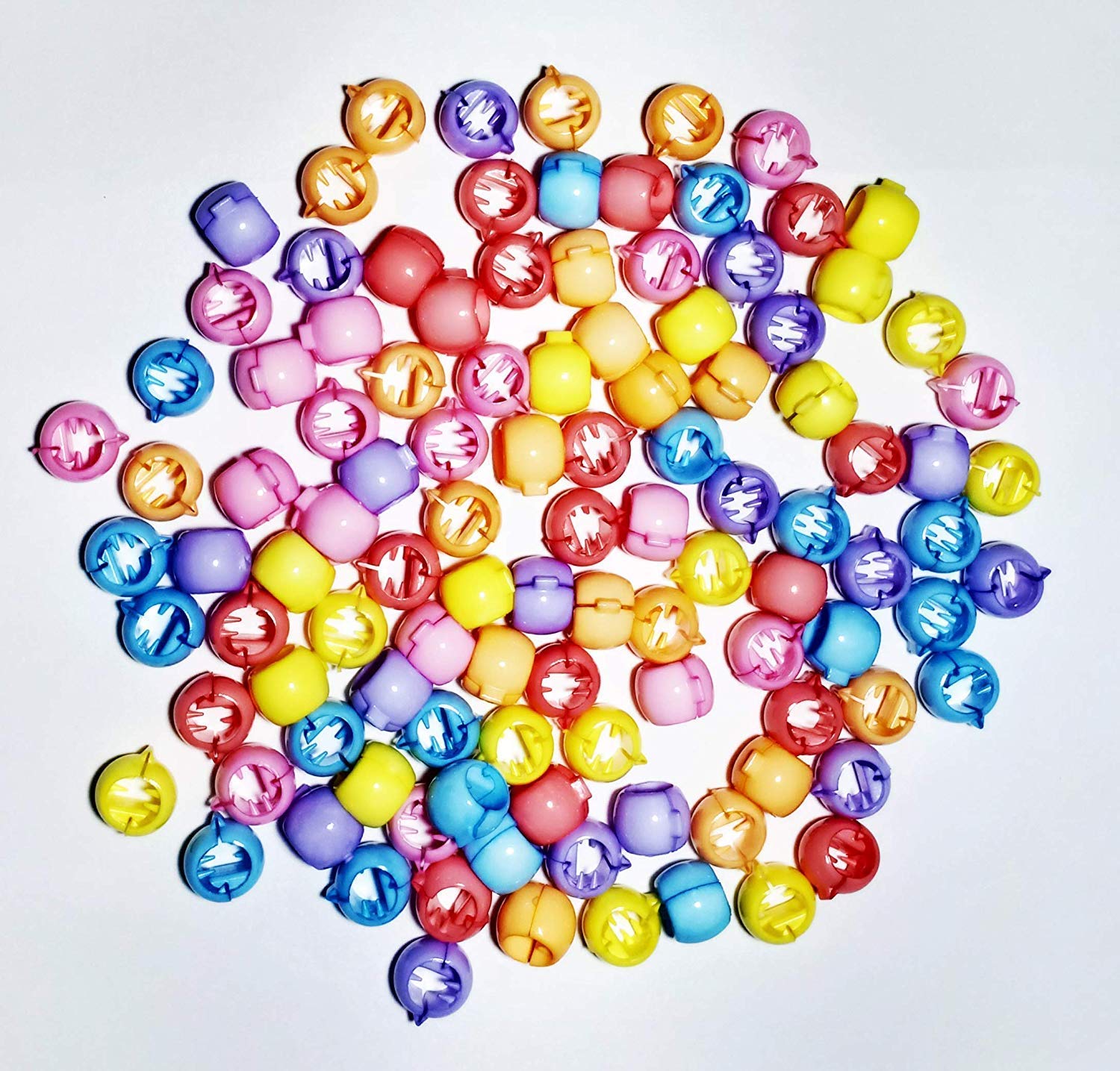 Drishti® 100-Piece Multicolor Plastic Hair Clips for Girls - Hair Accessories for School, Parties & Everyday Styling