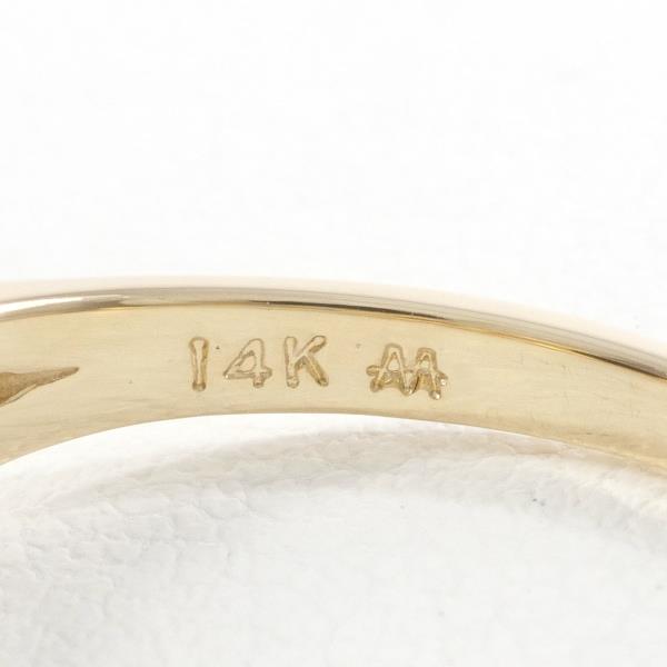 14K Yellow Gold & White Gold Coral Diamond Ring for Women - Elegant Bridal, Engagement, Anniversary & Party Jewelry Gift