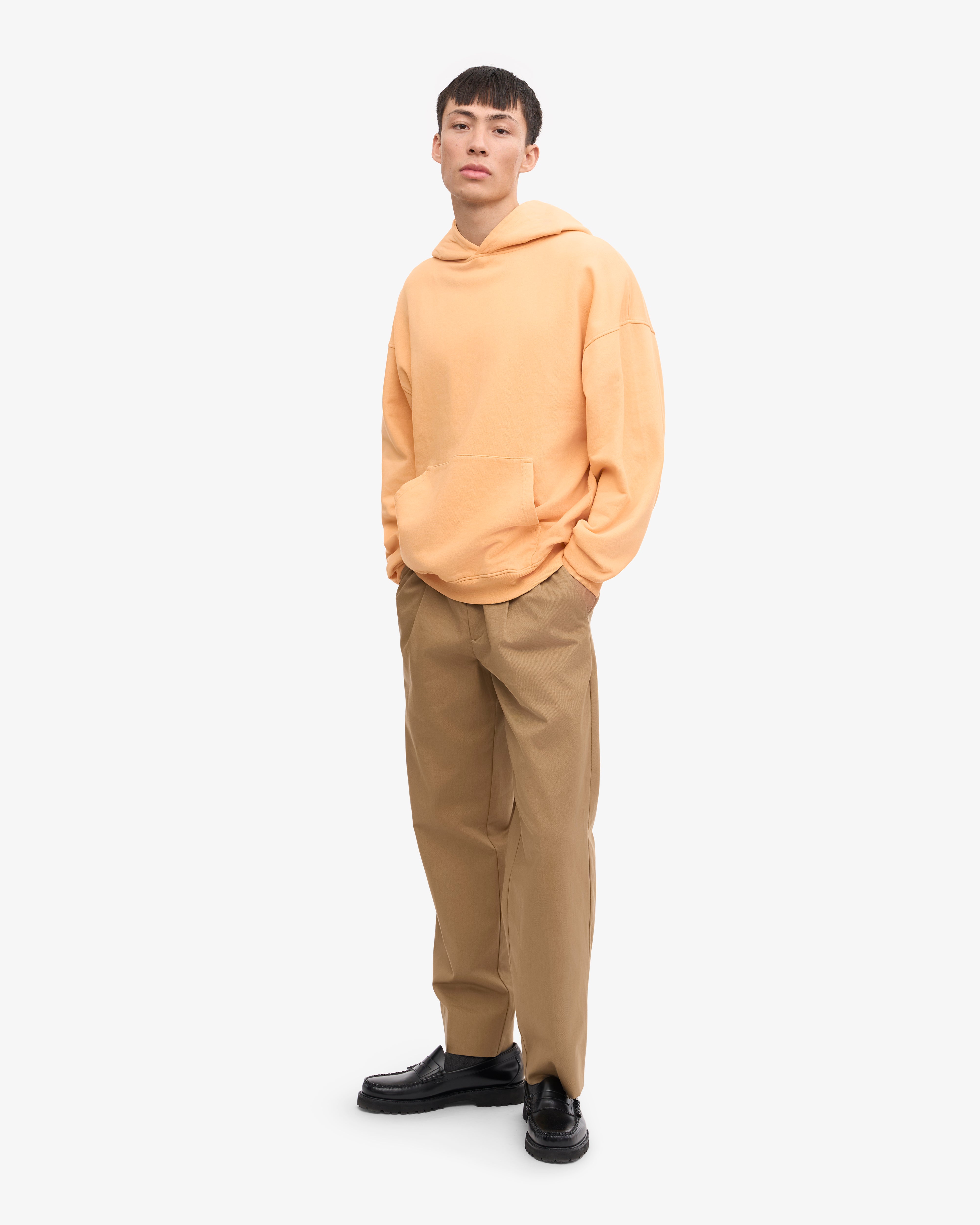 Organic Oversized Hoodie - Sandstone Orange | Soft & Cozy Pullover Sweatshirt for Men & Women | Perfect for Casual Wear, Lounge & Outdoor Activities