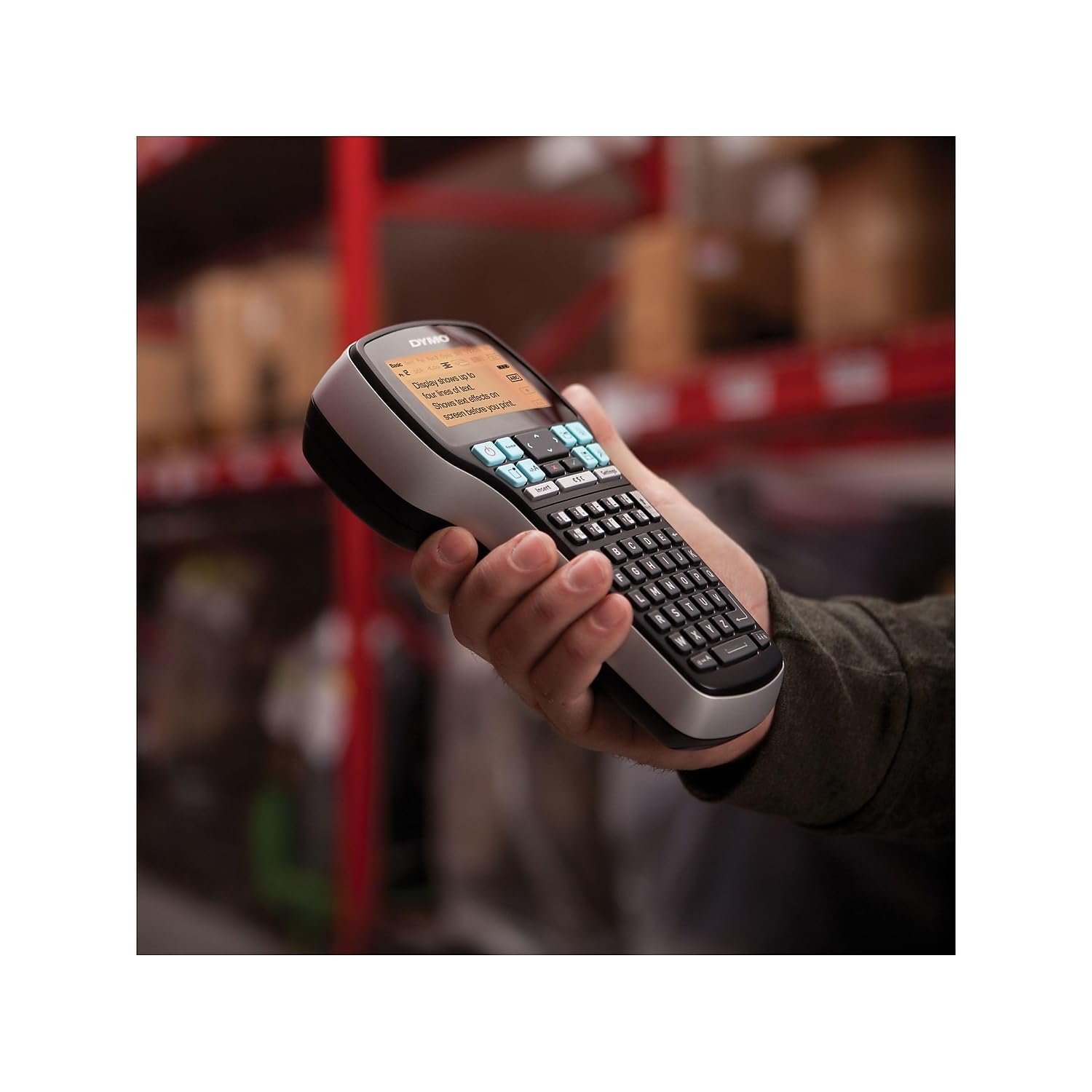 DYMO LabelManager 420P USB Label Maker with QWERTY Keyboard | Thermal Label Printer for Office, Home & Warehouse Organization | Compatible with Windows & Mac | Create Address Labels, File Folders & Barcode Stickers
