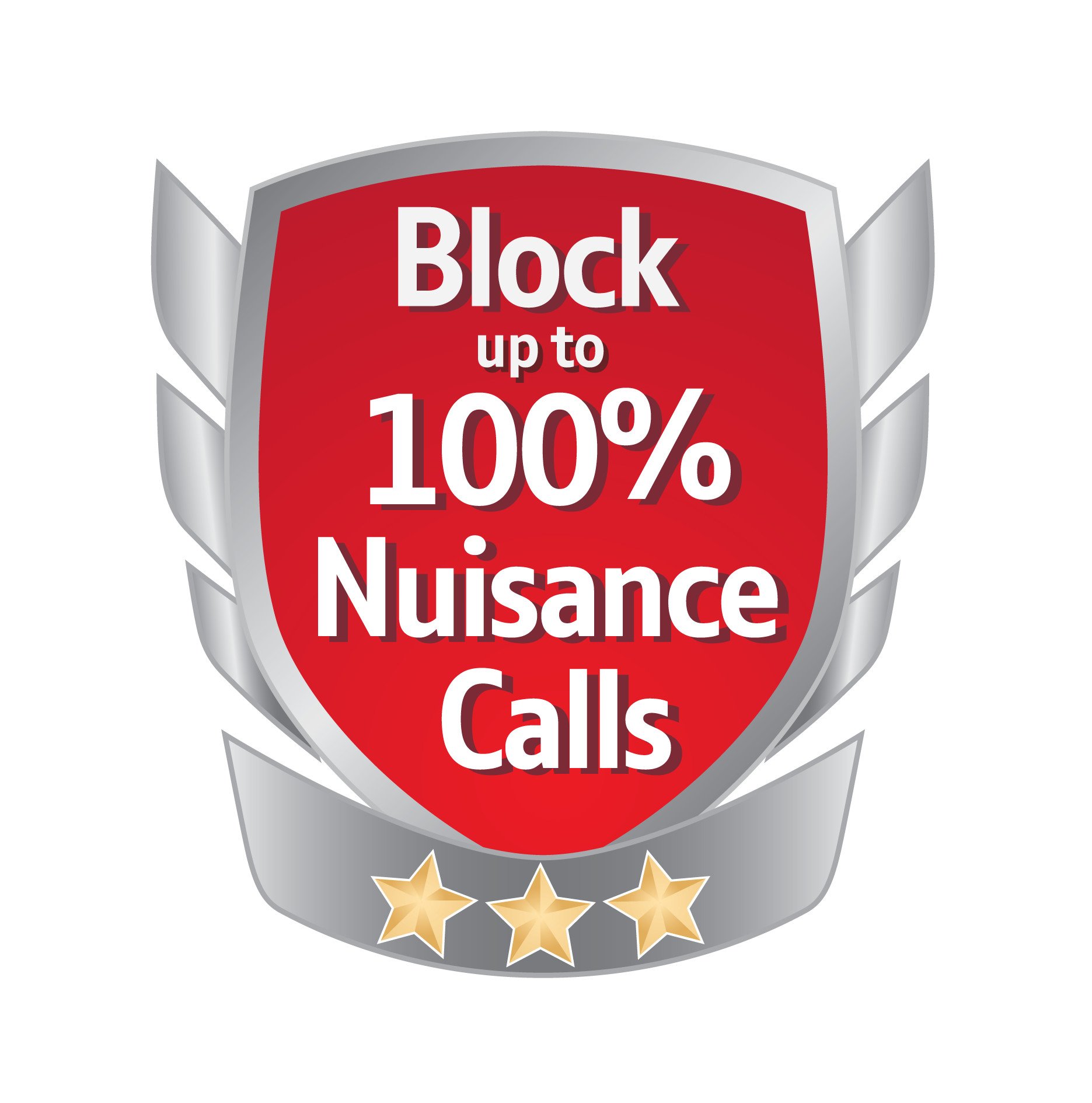 BT 84668 4600 Big Button Advanced Call Blocker for Landline Phones with Answering Machine - Trio Handset Pack in Black & White - Ideal for Seniors & Home Offices with Call Screening & Robocall Protection