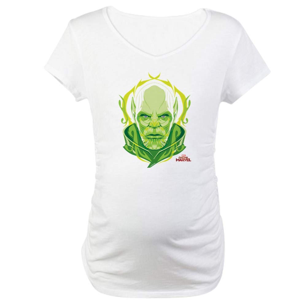 Captain Marvel Maternity T-Shirt | Talos Design | Comfortable Pregnancy Tee for Superhero Moms | Perfect for Baby Showers & Marvel-Themed Events