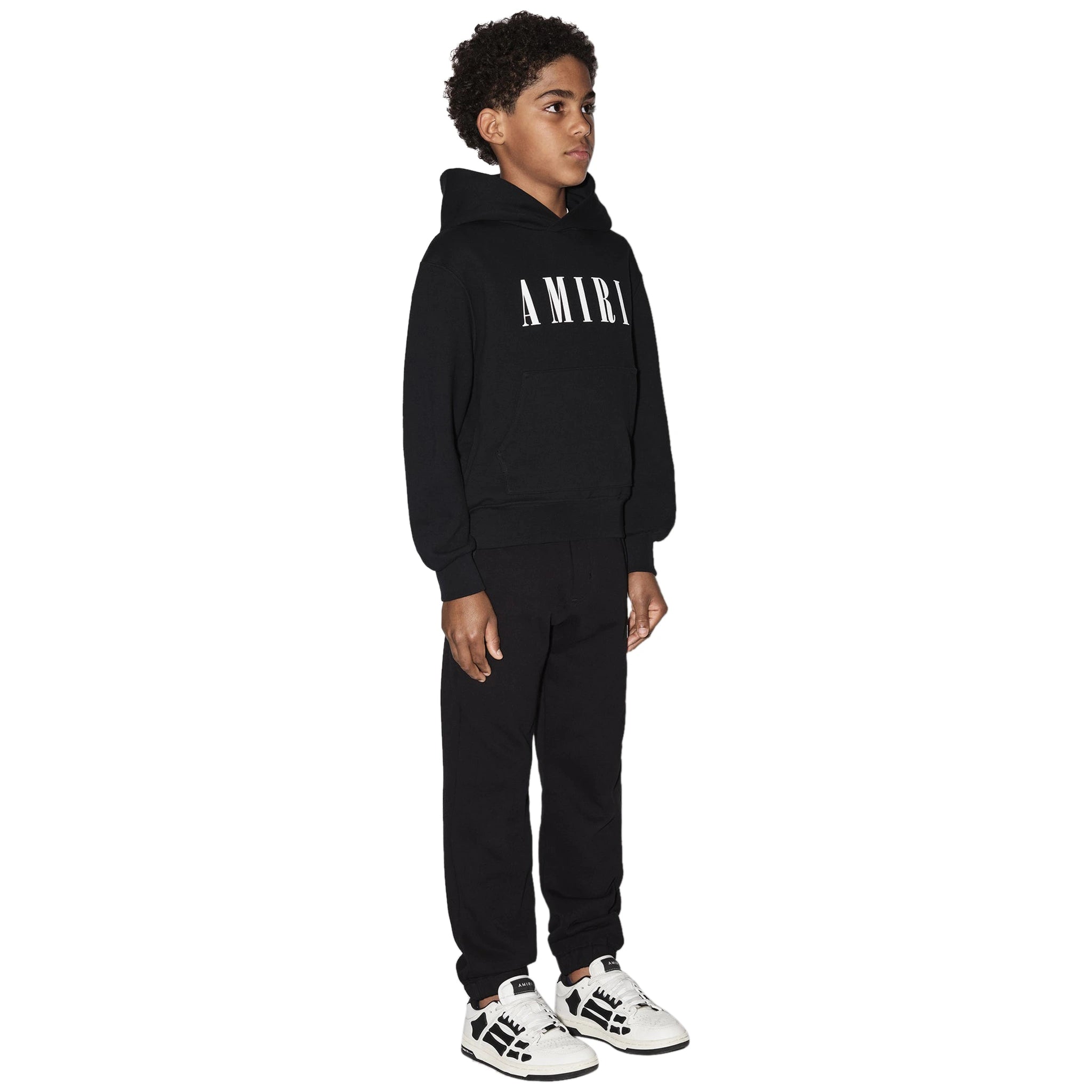 Amiri Kids Black Hoodie for Boys & Girls - Stylish & Comfortable Pullover for Casual Wear, School & Outdoor Activities