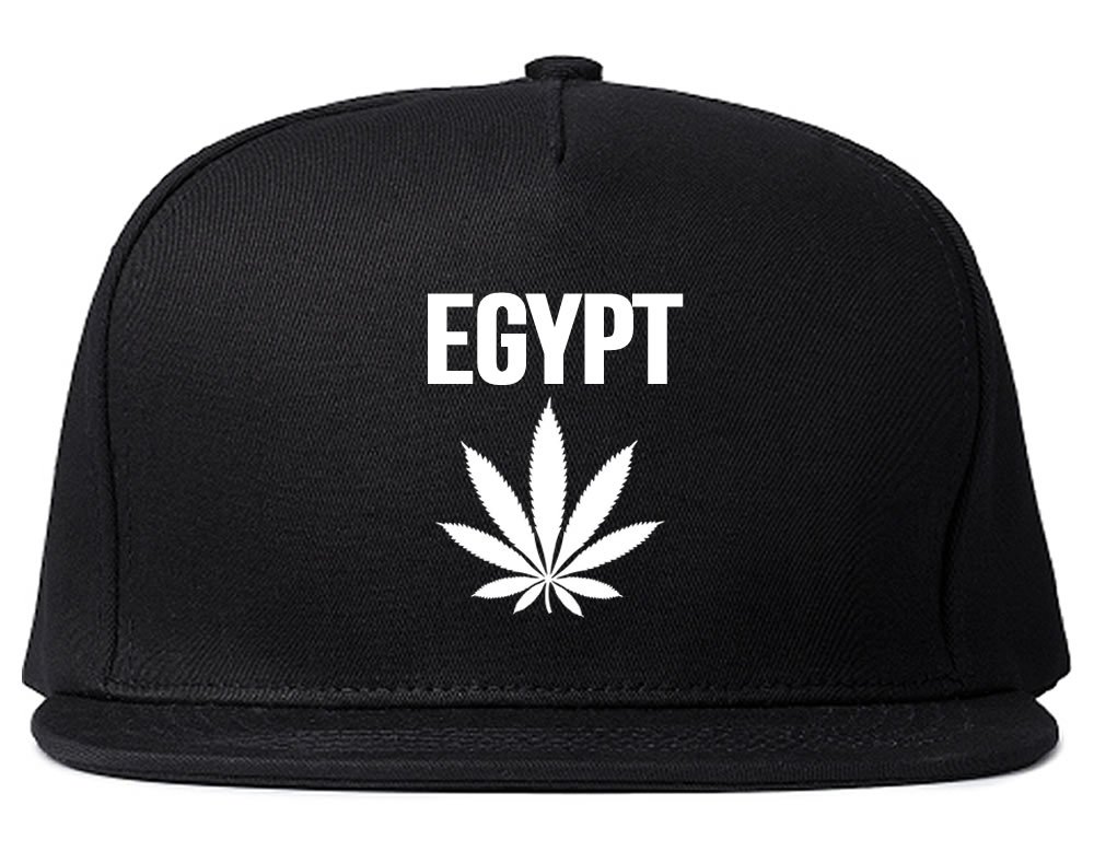 Egyptian Weed Leaf Print Snapback Hat - Adjustable Marijuana Cannabis Cap for Men & Women - Perfect for Hip Hop, Streetwear & Festival Outfits