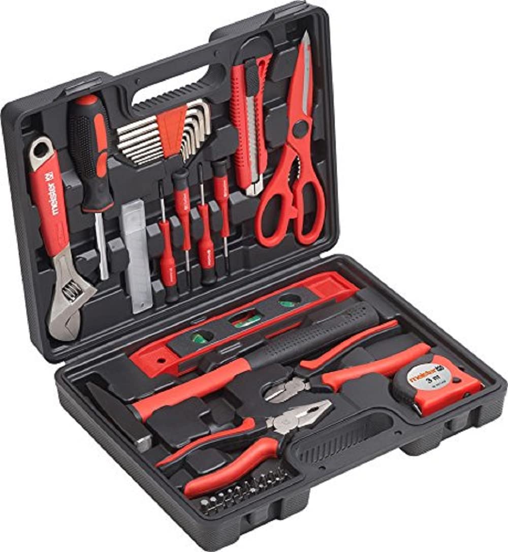 Meister 44-Piece Professional Tool Set with Durable Case - Perfect for Home Repairs, DIY Projects, and Automotive Maintenance (Model: 8971430)