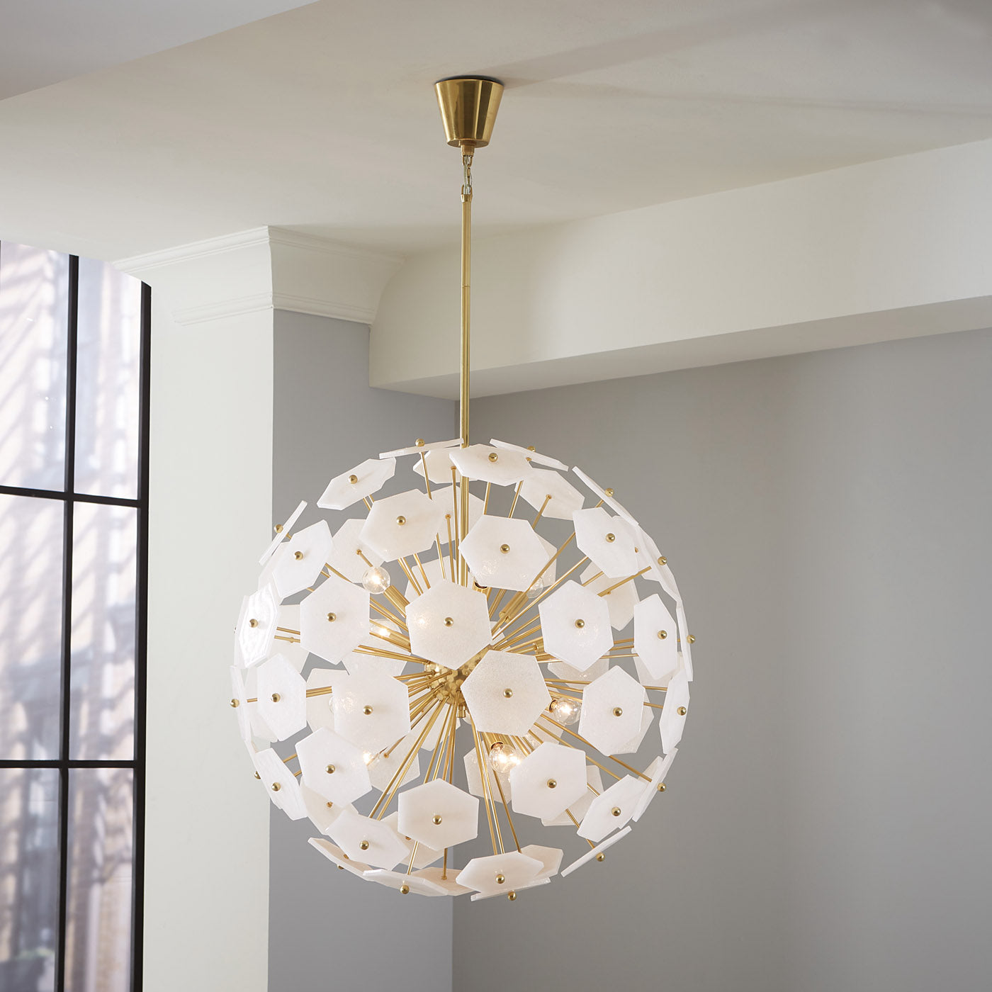 Vienna Globe Chandelier - Elegant Crystal Ceiling Light Fixture for Dining Room, Living Room & Bedroom | Modern Lighting Decor for Home & Office