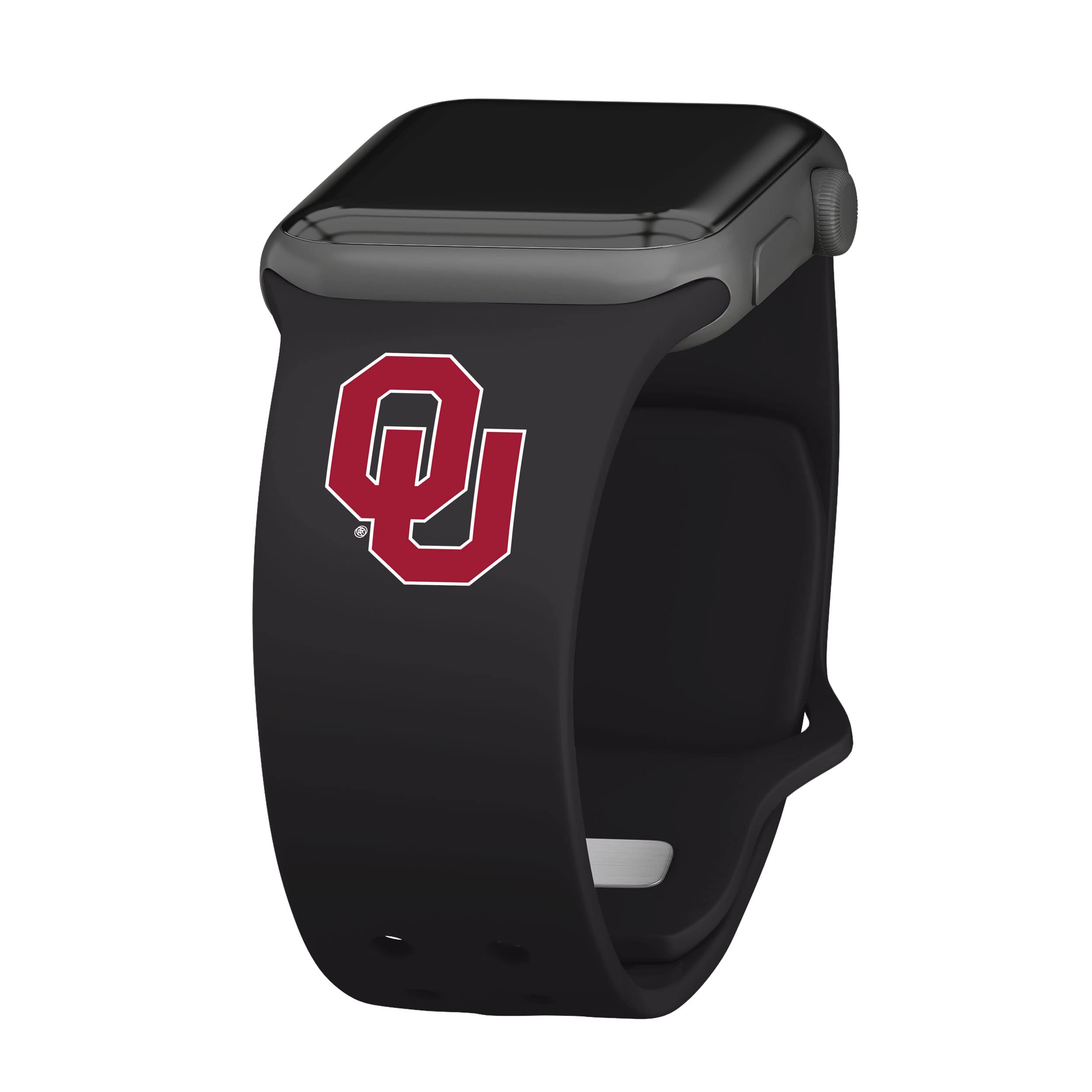 Oklahoma Sooners Silicone Sport Band for Apple Watch - Durable, Comfortable Fitness & Activity Tracker Wristband - Perfect for Running, Gym Workouts & Daily Wear