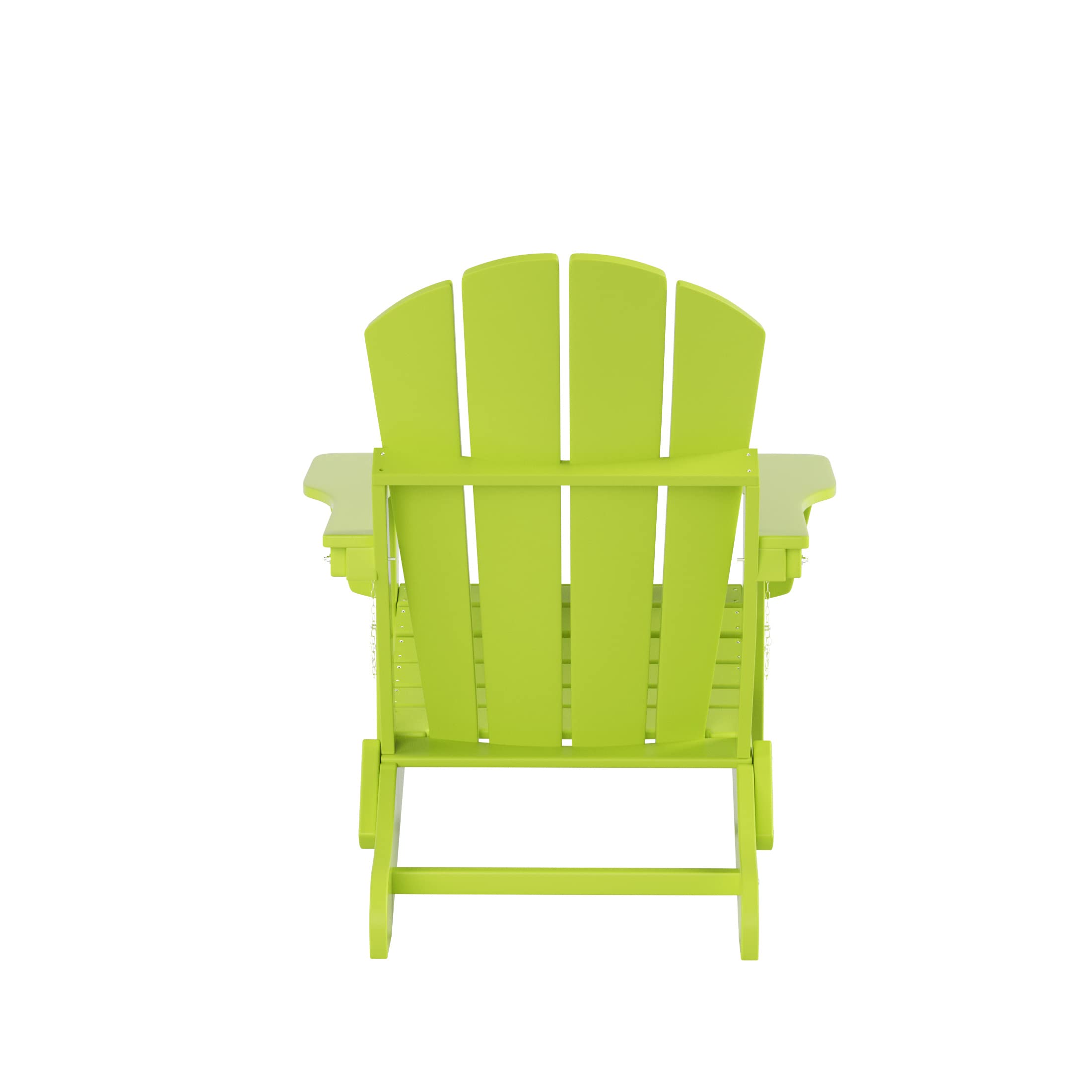 Premium HDPE Adirondack Chairs & Tables Set - 7-Piece Outdoor Patio Furniture with UV/Weather Resistance - Perfect for Backyard, Garden, Balcony, Porch & Lawn Relaxation (Lime Green)