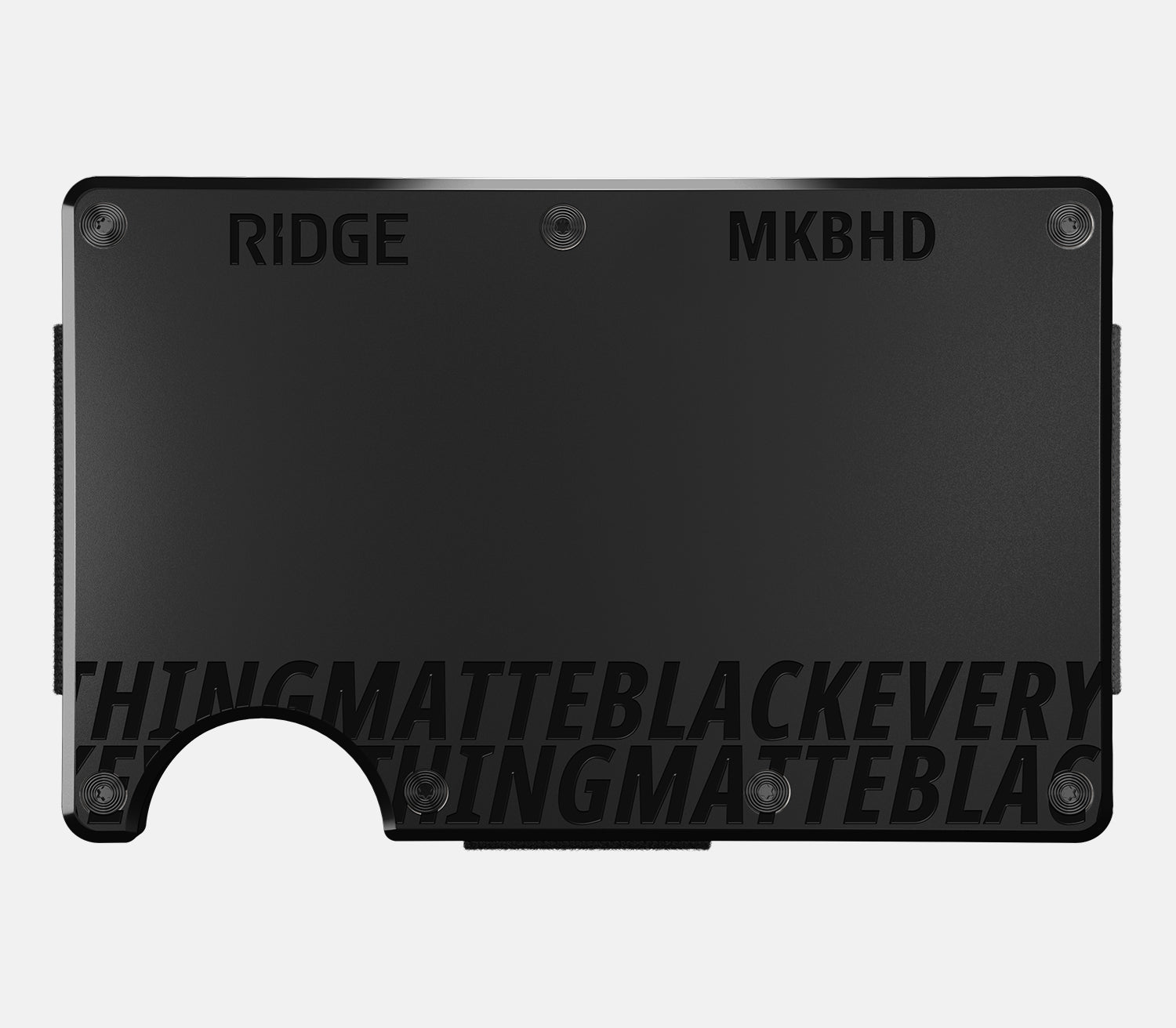 The Ridge Wallet - Slim Minimalist RFID Blocking Front Pocket Wallet for Men - Matte Black - Perfect for Everyday Carry, Travel & Gifting