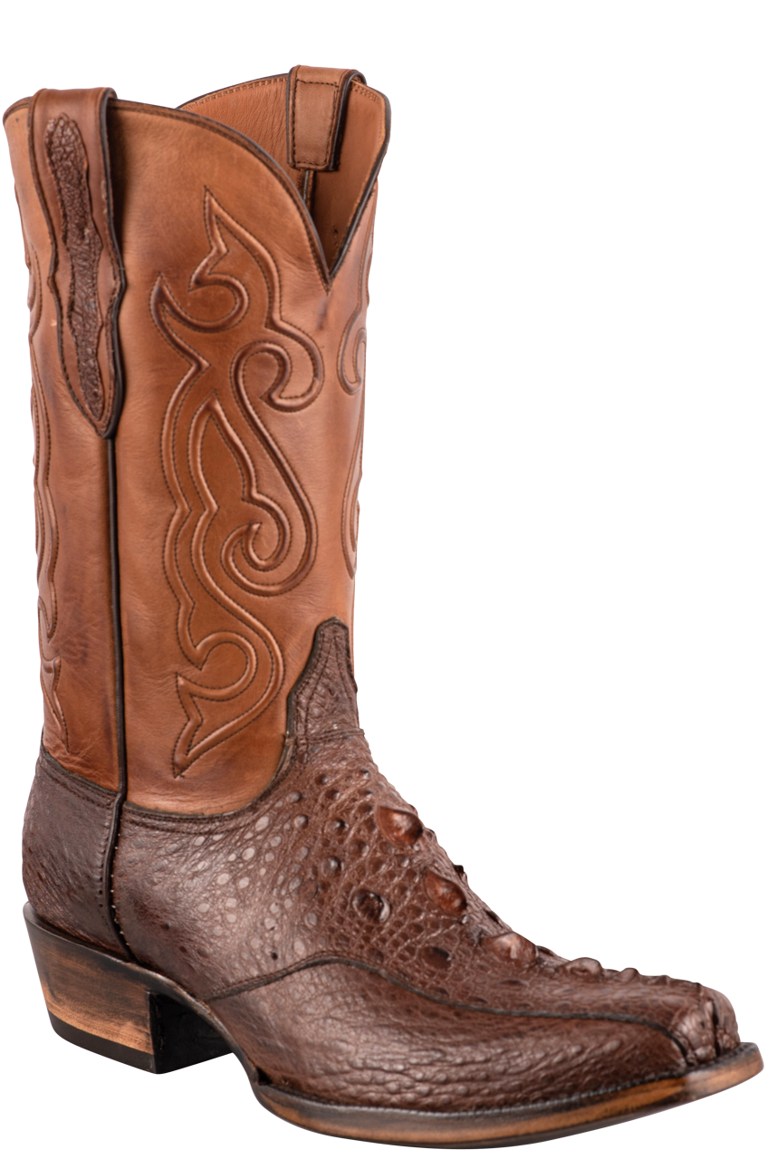 Exclusive Black Jack Snapping Turtle Cowboy Boots - Premium Brown Leather Western Boots for Men | Perfect for Rodeo, Country Dancing & Outdoor Adventures