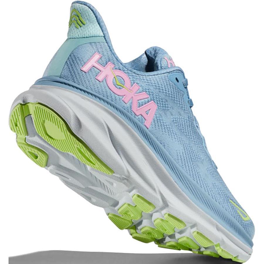 HOKA Women's Clifton 9 Wide Running Shoes - Lightweight Cushioned Sneakers for Road Running, Walking & Everyday Comfort