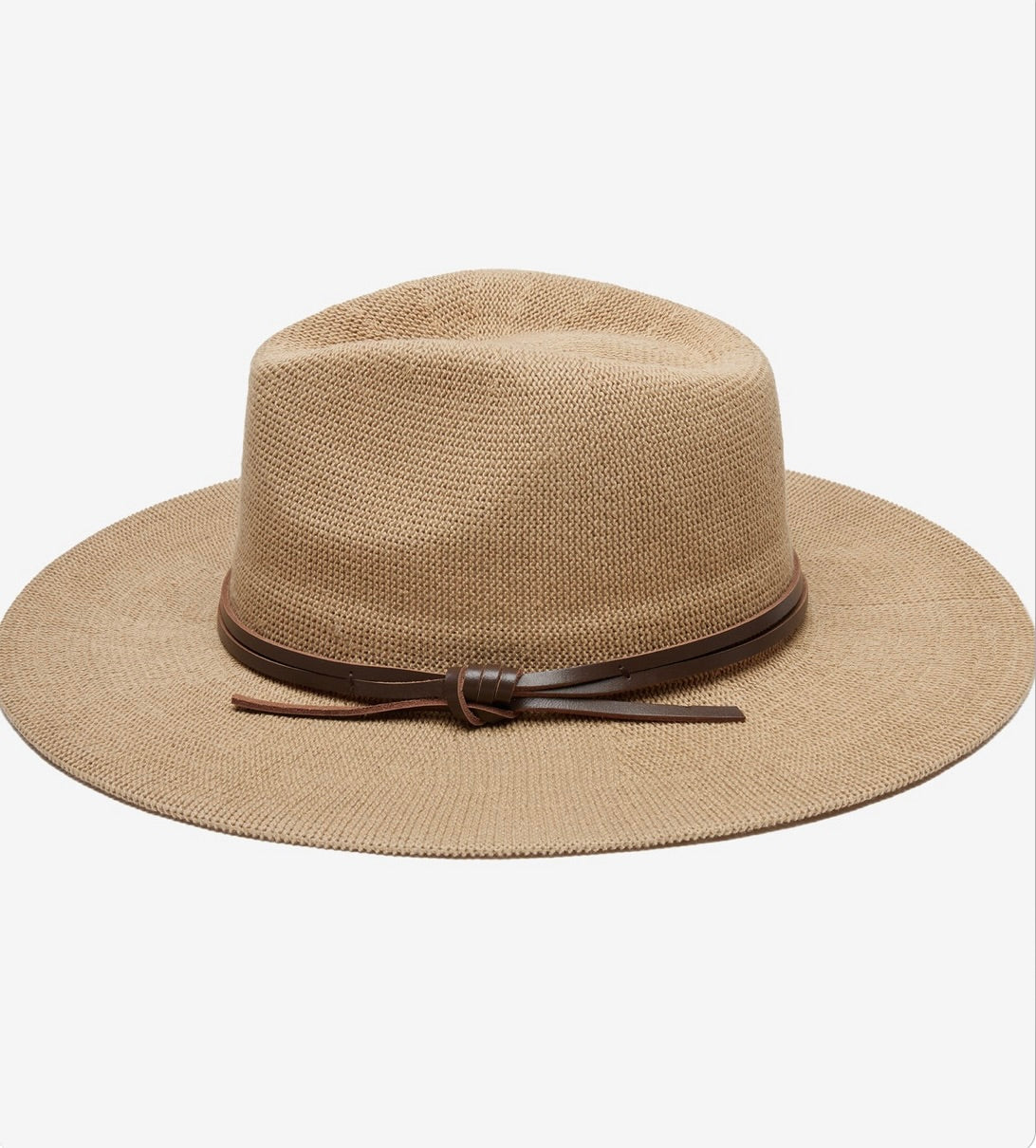 Premium Hudson Hat in Tan - Stylish & Comfortable Men's Fedora for Outdoor Adventures, Travel & Casual Wear