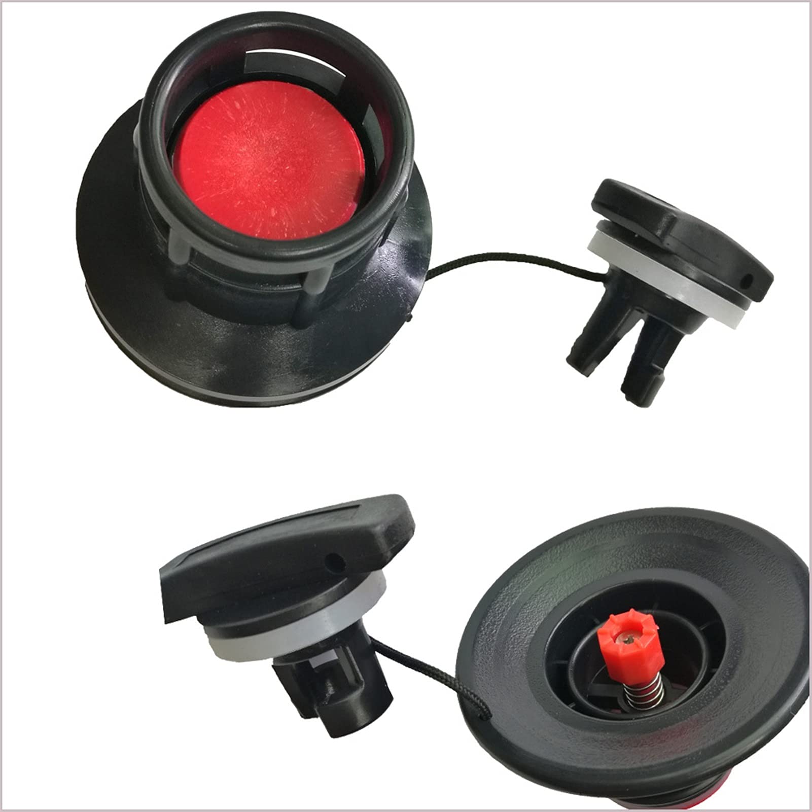 PVC Kayak Air Nozzle Valve Replacement - 8 Groove Inflatable Boat Valve Caps for Dinghy, Raft, Pool & Fishing Boats - Perfect for Kayak Storage, Transport & Maintenance - Ideal for Water Sports, Fishing Trips & Outdoor Adventures