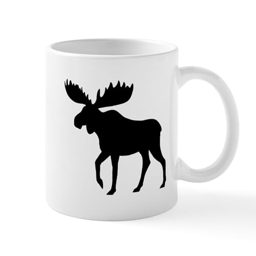 White - Moose Mug
