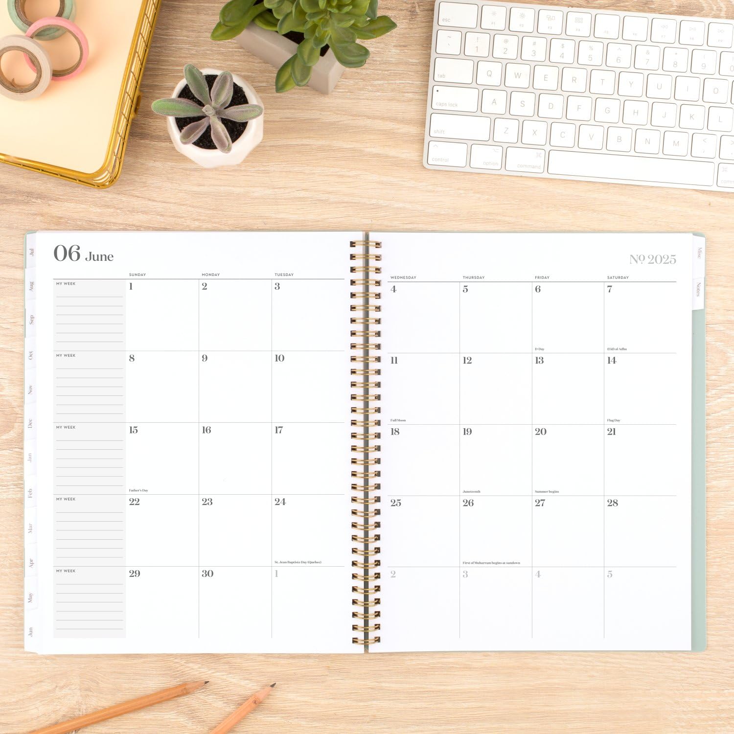 Cambridge Planner 2024-2025 Academic Year - Weekly & Monthly Large Planner (8.5