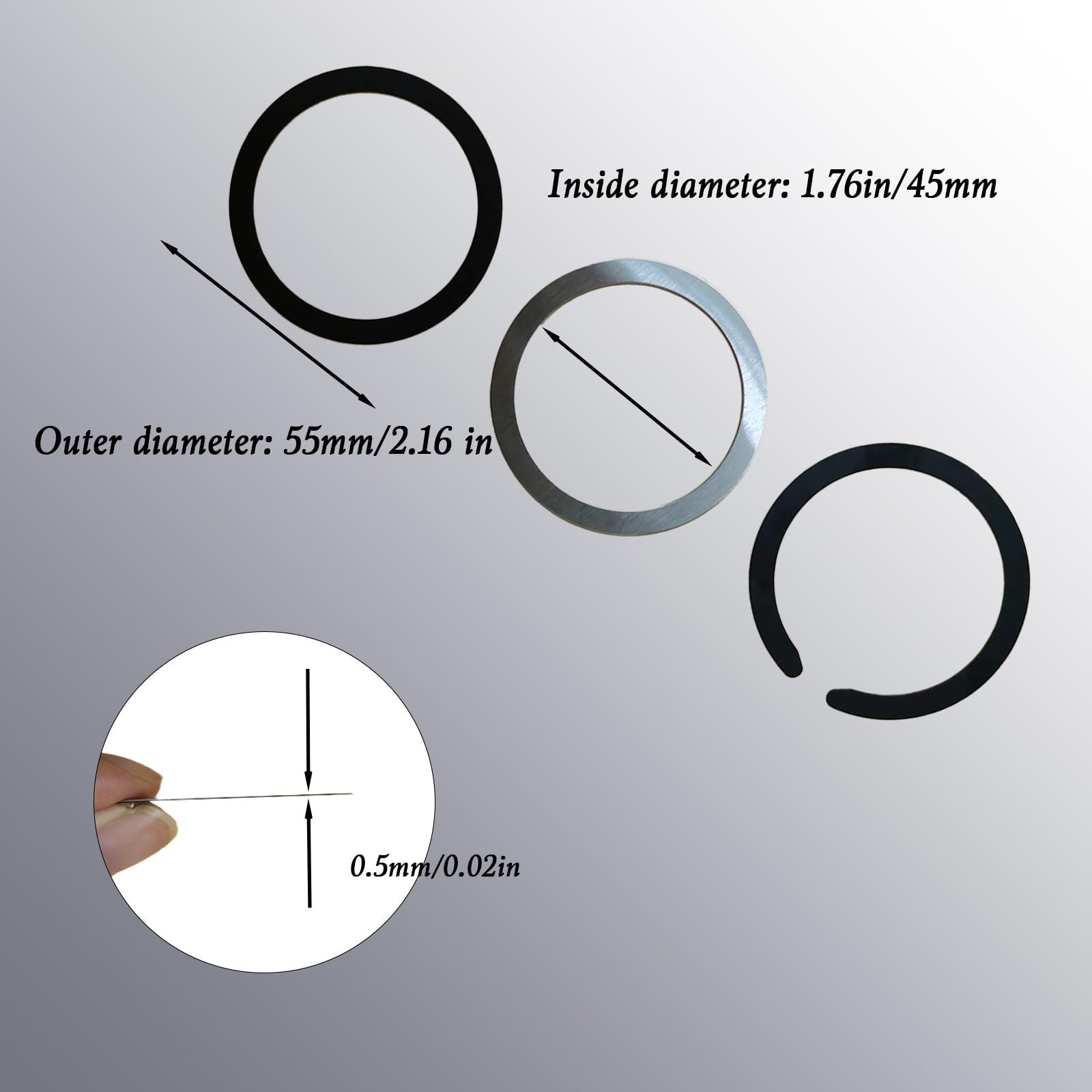 12Pcs Magnetic Rings for iPhone 14/13/12 Pro Max/Mini - Ultra Thin Adhesive Metal MagSafe Conversion Kit for Wireless Charging & Car Mount | Compatible with MagSafe Charger, Car Holder & Phone Stand
