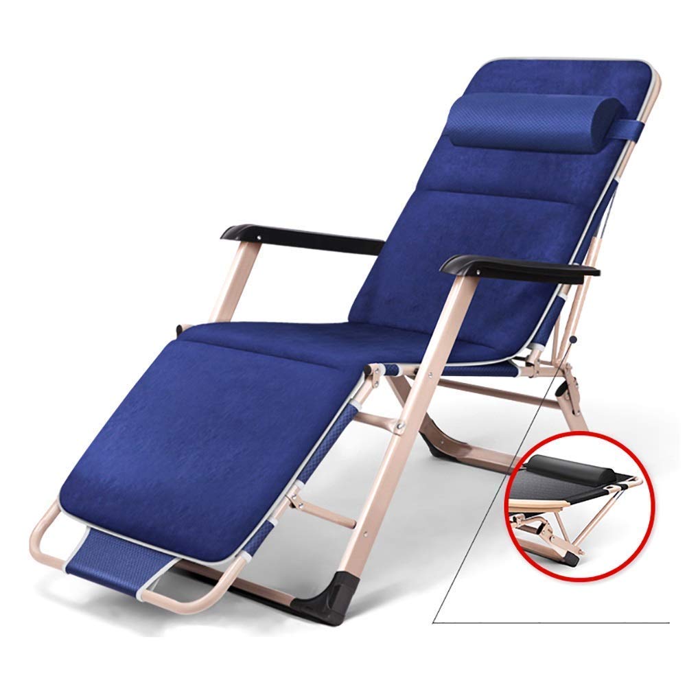 Extra Wide Zero Gravity Chair with Suede Cushion - Heavy Duty 330Lbs Capacity Recliner Lounge Chair for Patio, Beach & Camping - Perfect for Outdoor Relaxation, Backyard Lounging & Poolside Comfort (Blue)
