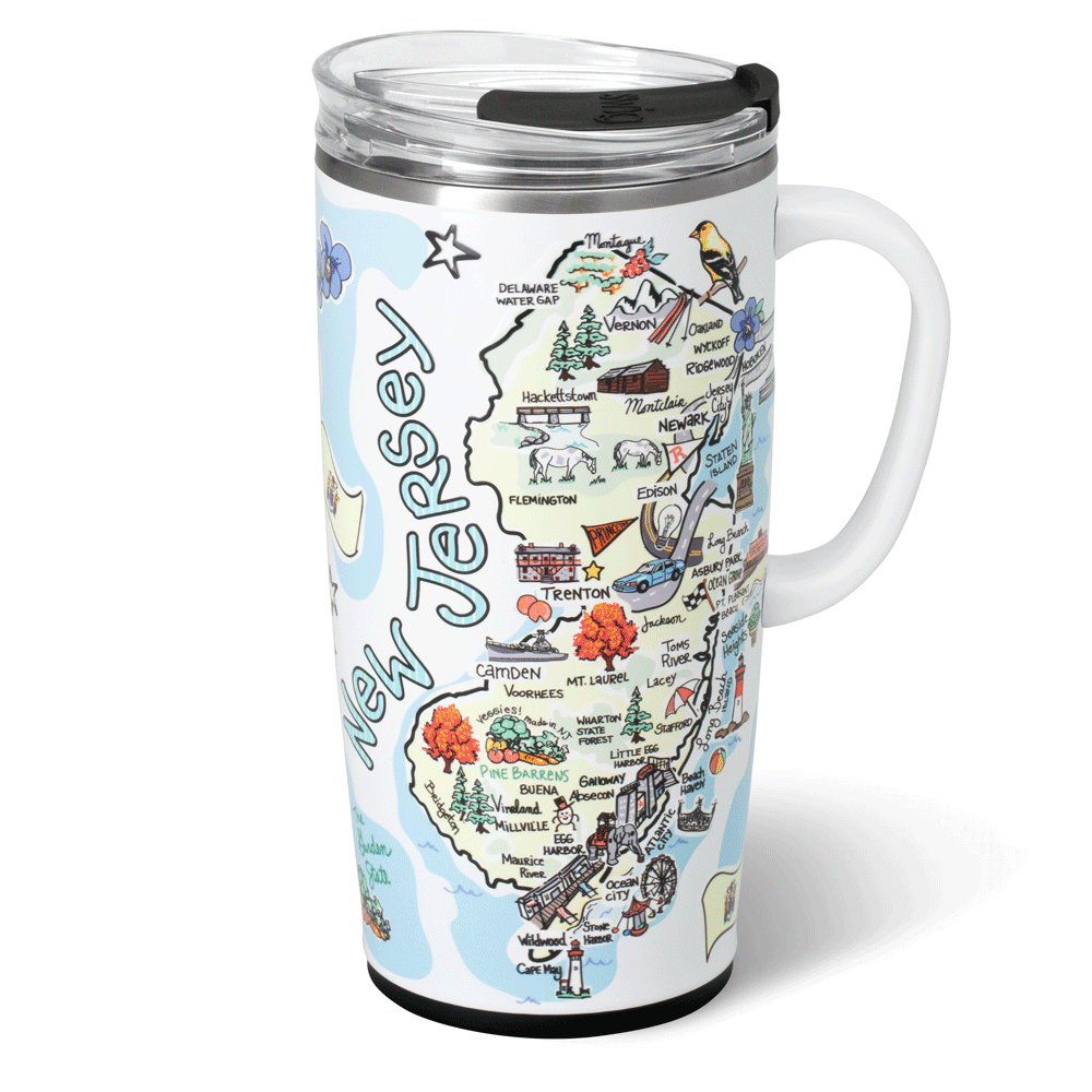 22oz Insulated Travel Mug - Stainless Steel Coffee Tumbler with Lid, Leak-Proof & Heat Retention - Perfect for Commuting, Hiking, and Office Use