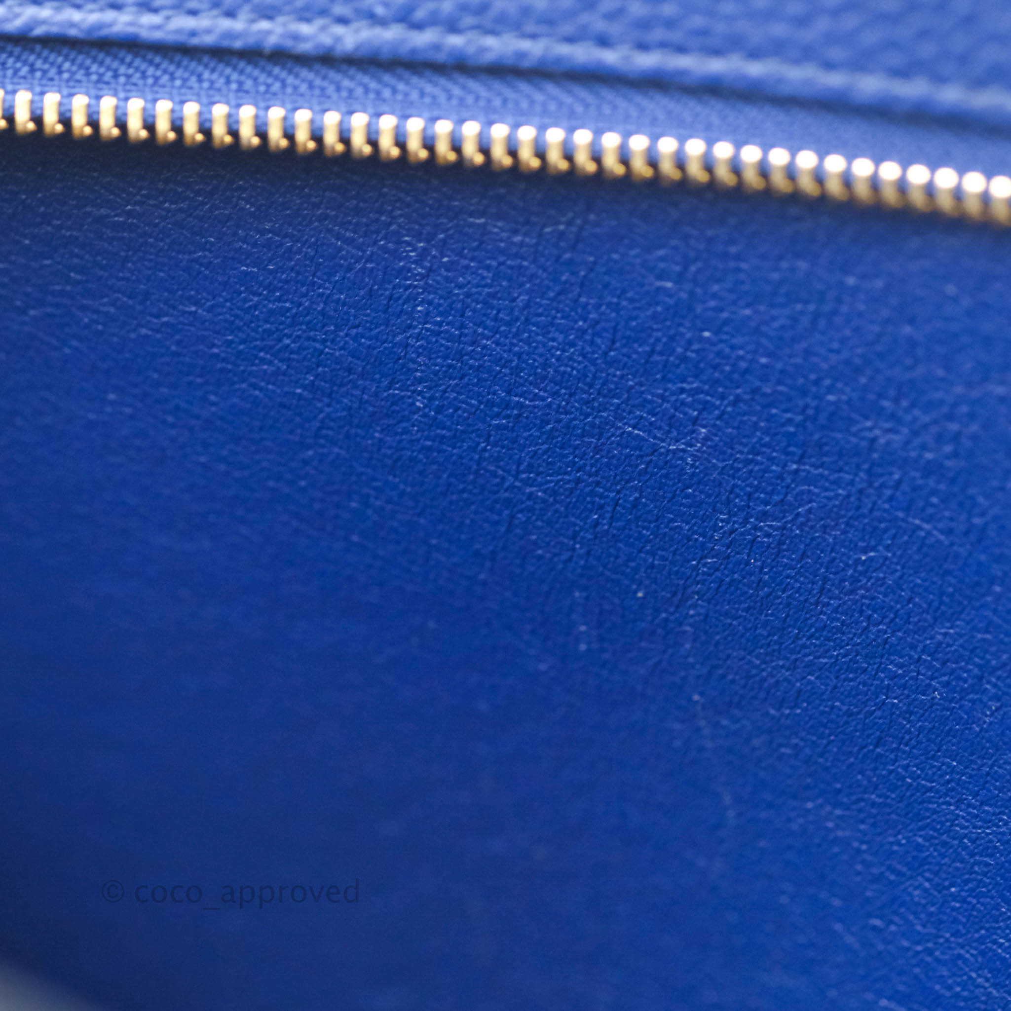 Celine Sleek Small Tri-Color Trapeze Bag in Blue Calfskin Leather - Perfect for Work, Travel & Everyday Use