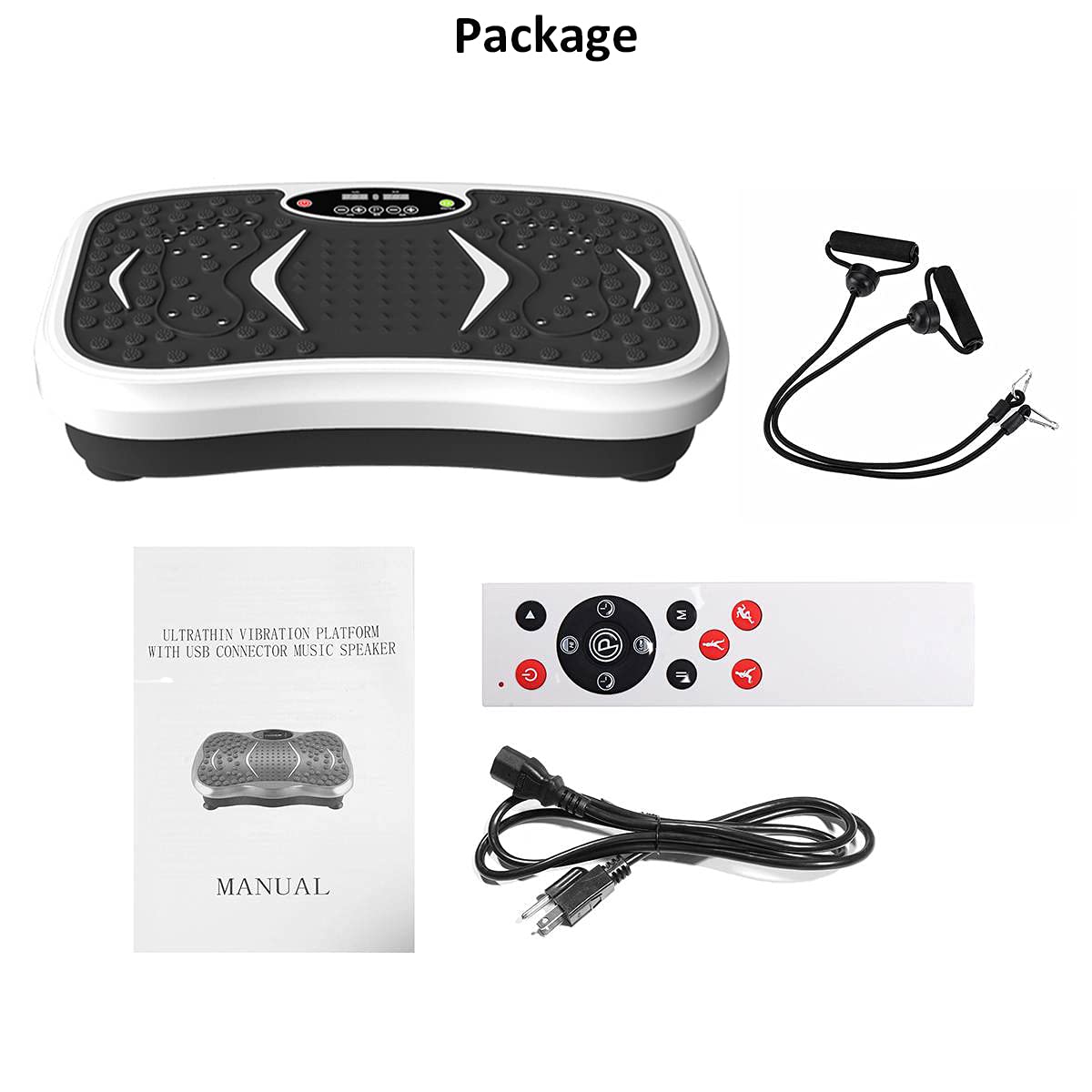 iMeshbean 3D Vibration Platform - Whole Body Exercise Machine for Weight Loss, Fitness & Muscle Massage | Home Gym Equipment for Toning, Cellulite Reduction & Relaxation | Perfect for Home Workouts, Physical Therapy & Post-Workout Recovery