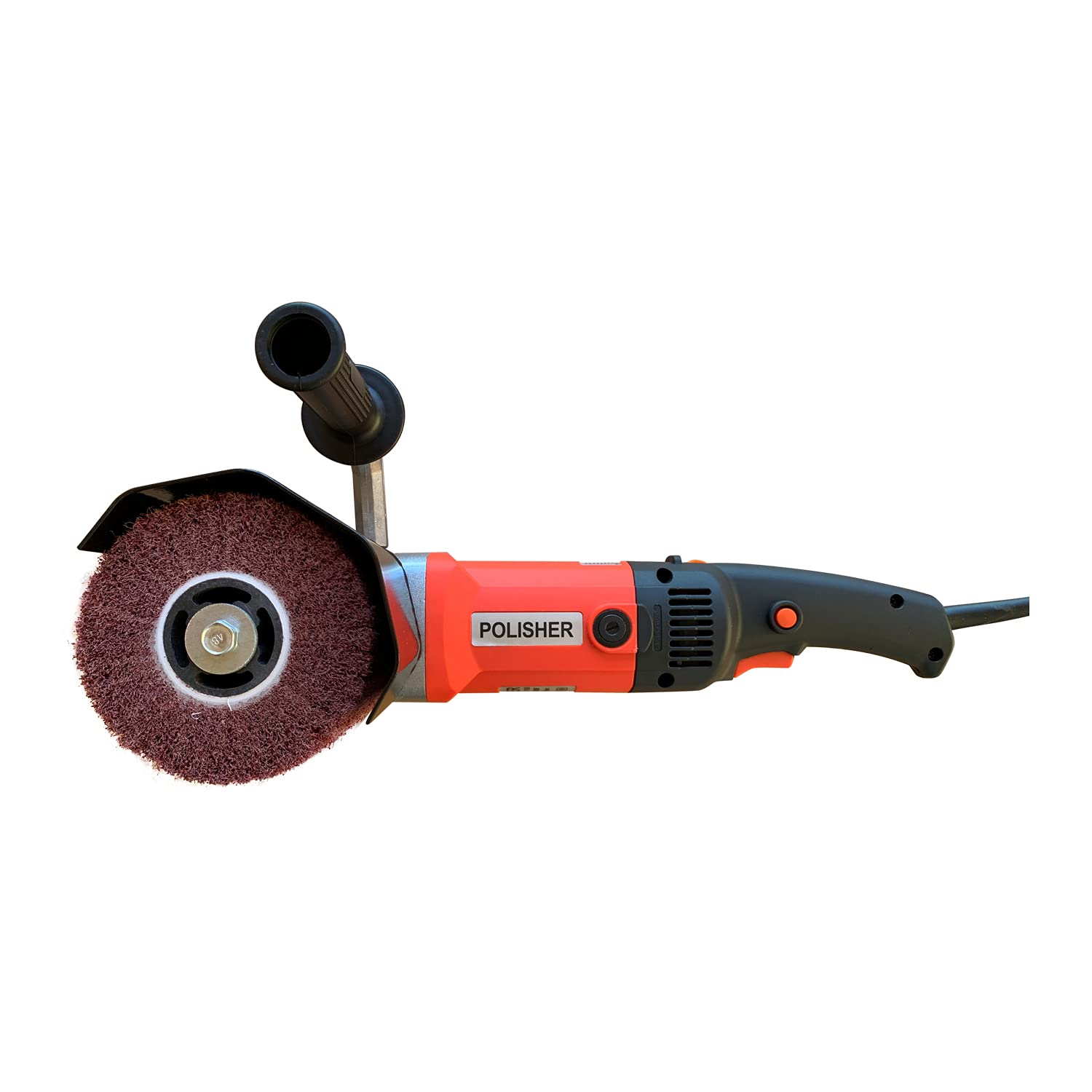 1400W Electric Burnishing Polishing Machine - 110V Wheel Polisher & Sander for Metal, Stainless Steel, Wood & Plastic - Professional Wire Drawing & Surface Finishing Tool with Auxiliary Handle - Perfect for Automotive, Metalworking & DIY Home Projects