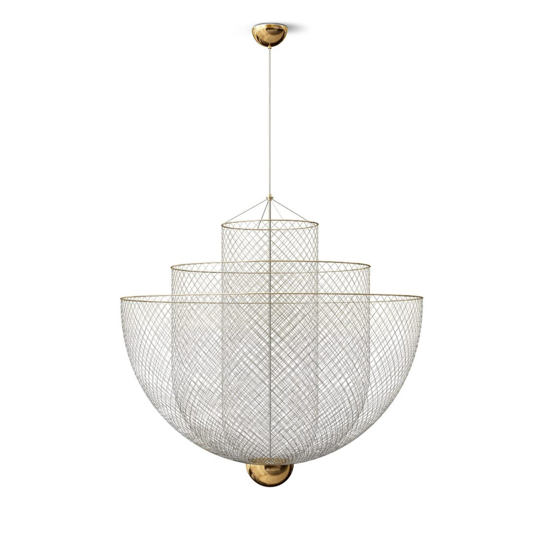 Meshmatics Modern Hanging Lamp - Adjustable LED Pendant Light for Living Room, Bedroom, Kitchen & Dining Room - Stylish Home Decor Lighting Fixture