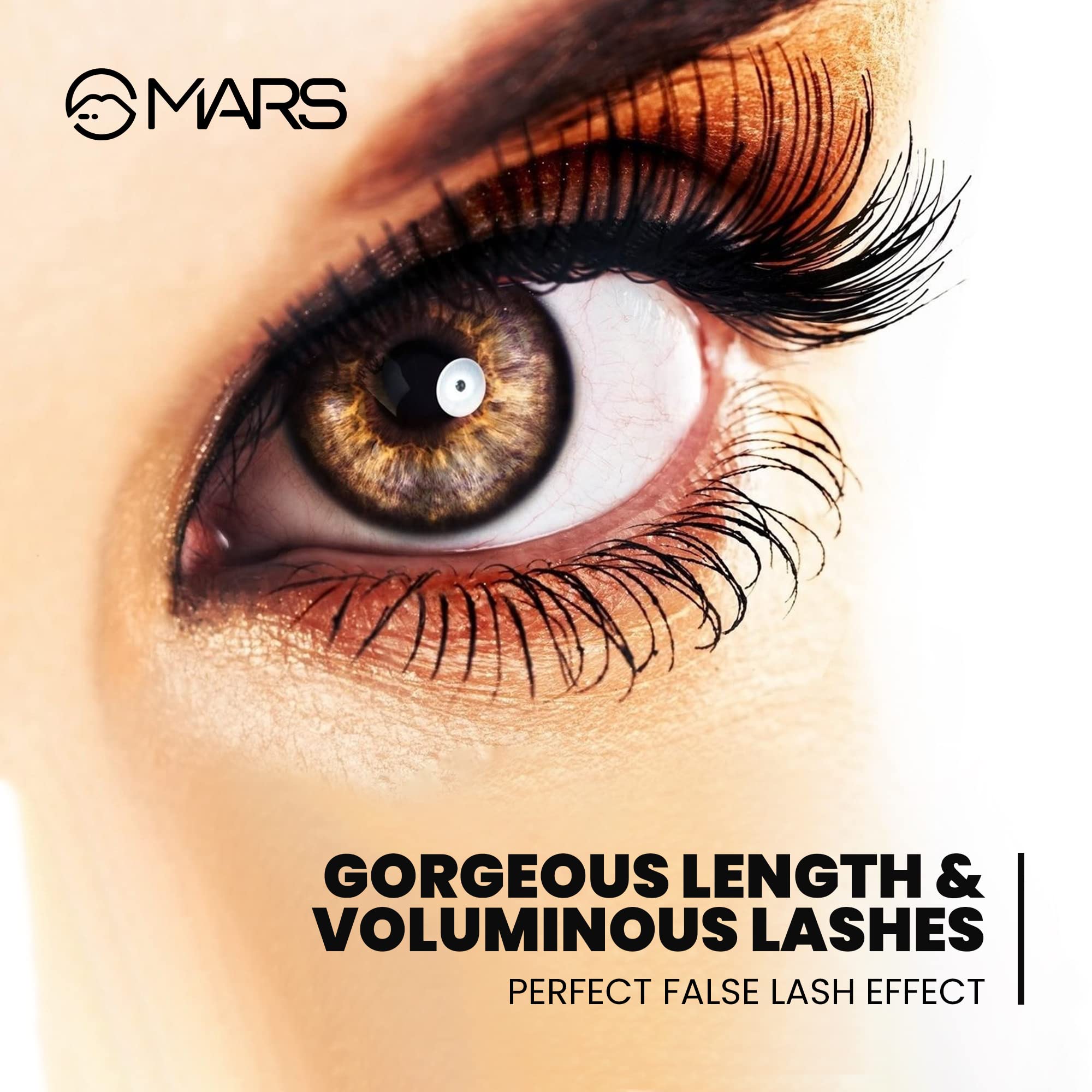 Mars Ultra Curl Long-Lasting Mascara 9ml - Jet Black | Volumizing & Lengthening | Waterproof & Smudge-Proof | Perfect for Daily Wear & Special Occasions