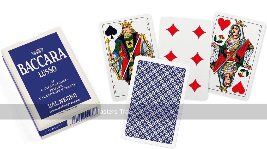 Premium Baccarat Playing Cards - 8 Decks Casino Quality Blue Back Design for Poker, Blackjack & Casino Night Games