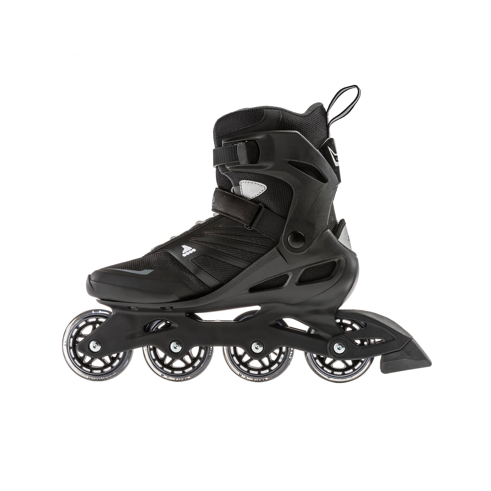 Rollerblade Zetrablade Inline Skates - Black/Silver - Comfortable & Durable for Outdoor Fitness, Recreation & Commuting