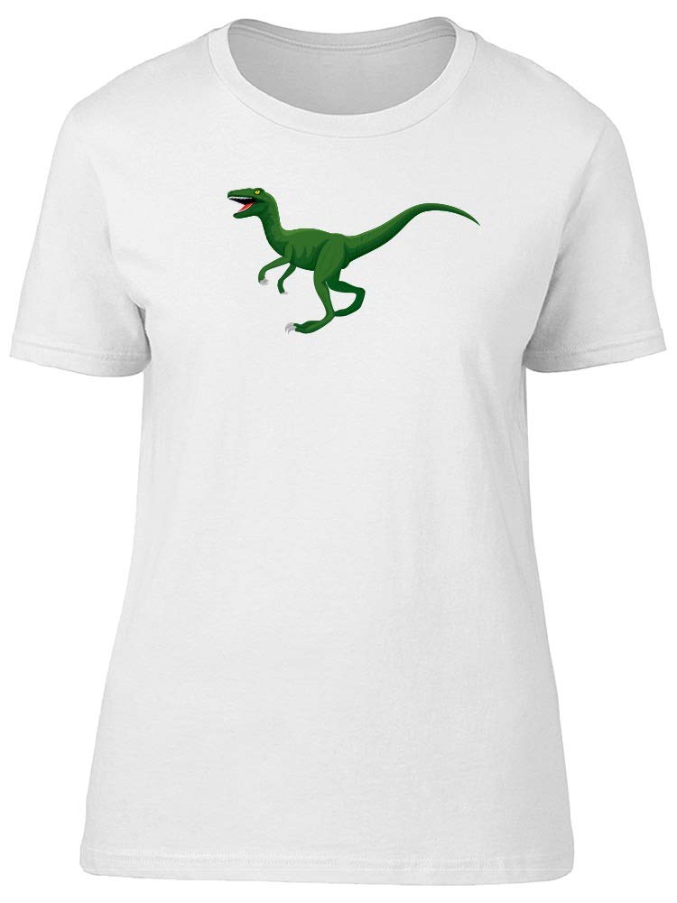 Raptor Dinosaur Graphic T-Shirt for Women - Soft Cotton Vintage Dino Tee - Perfect for Casual Wear, Costume Parties & Dinosaur Lovers