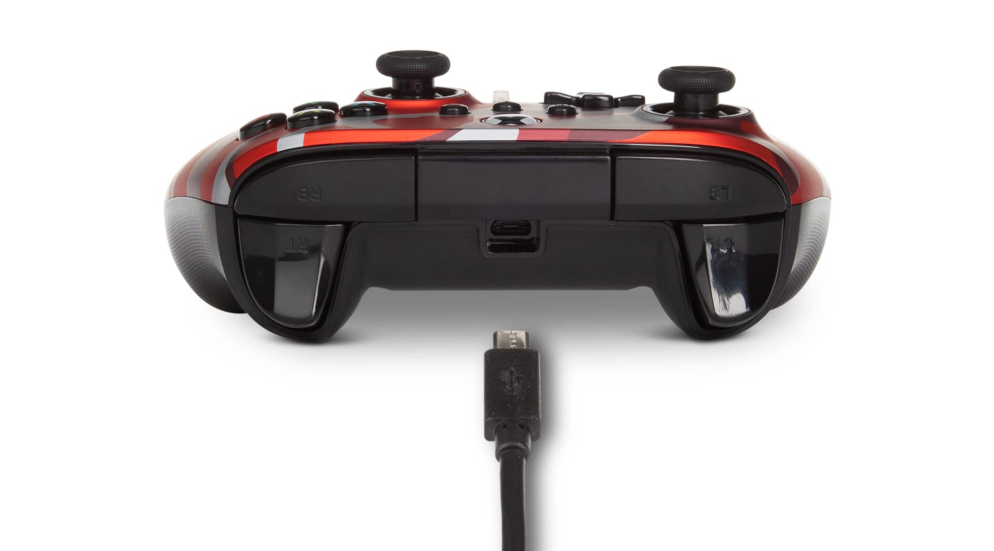PowerA Enhanced Wired Controller for Xbox Series X|S - Metallic Red Camo | Xbox One & Series X/S Compatible Gamepad | Ergonomic Design for Long Gaming Sessions | Perfect for FPS, Racing & Action Games