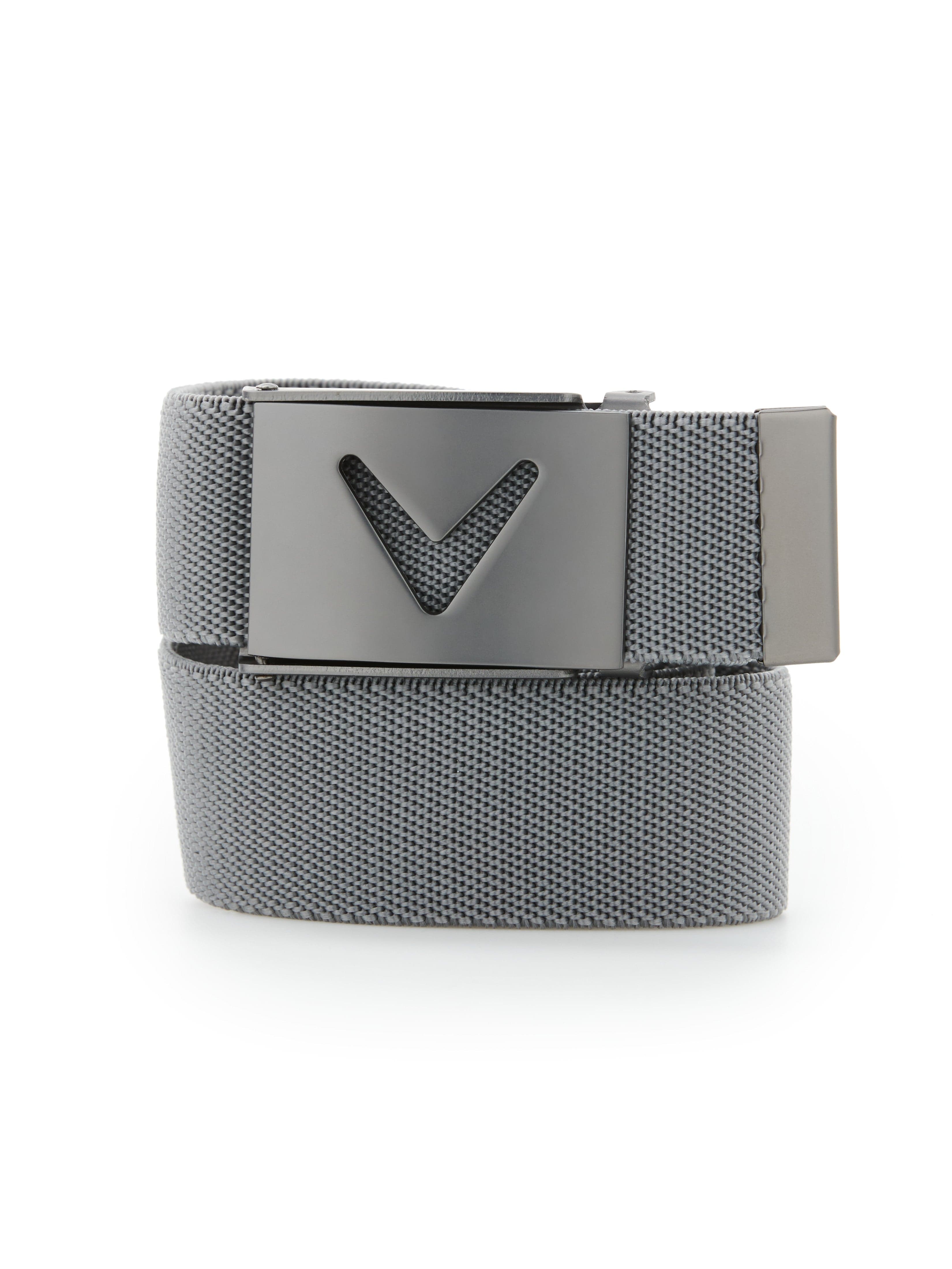 Men's V Logo Web Golf Belt - Stylish & Durable for Golf, Casual Wear & Outdoor Activities
