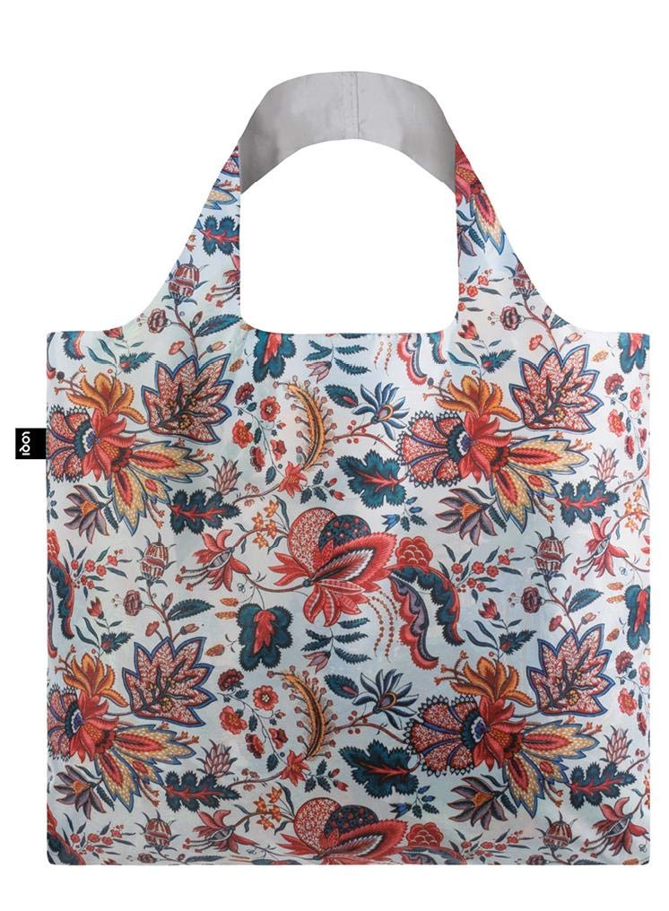 LOQI Travel Tote Bag - Lightweight Reusable Shopping Bag with Colorful Prints - Perfect for Groceries, Beach Trips & Daily Use