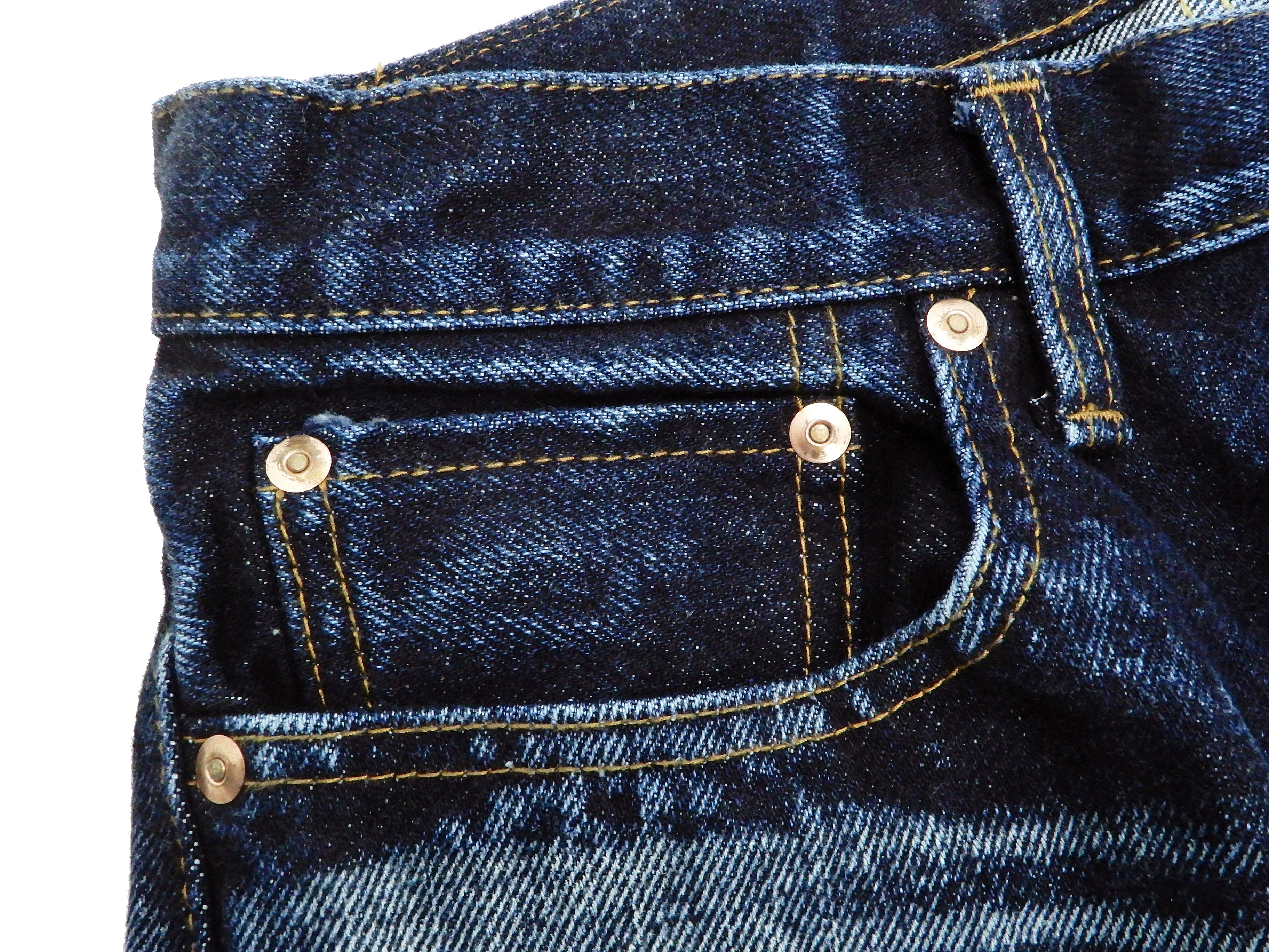 Kojima Genes Men's Pre-Faded 23 Oz. Selvedge Denim Jeans - Regular Fit Straight Leg RNB108UW | Vintage Style Raw Denim for Casual Wear & Street Fashion