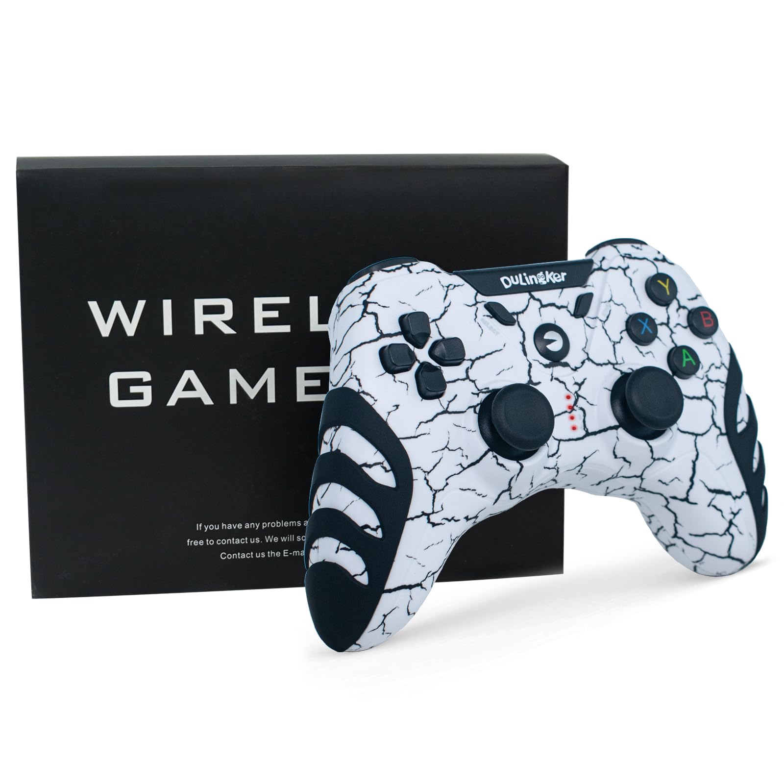 Wireless Gaming Controller for PC, PS3, Android TV & Steam - Dual Vibration, 2.4G Wireless Gamepad Compatible with Windows 11/10/8/7, TV Box & Raspberry Pi | Perfect for PC Gaming, Console Play & Smart TV Entertainment