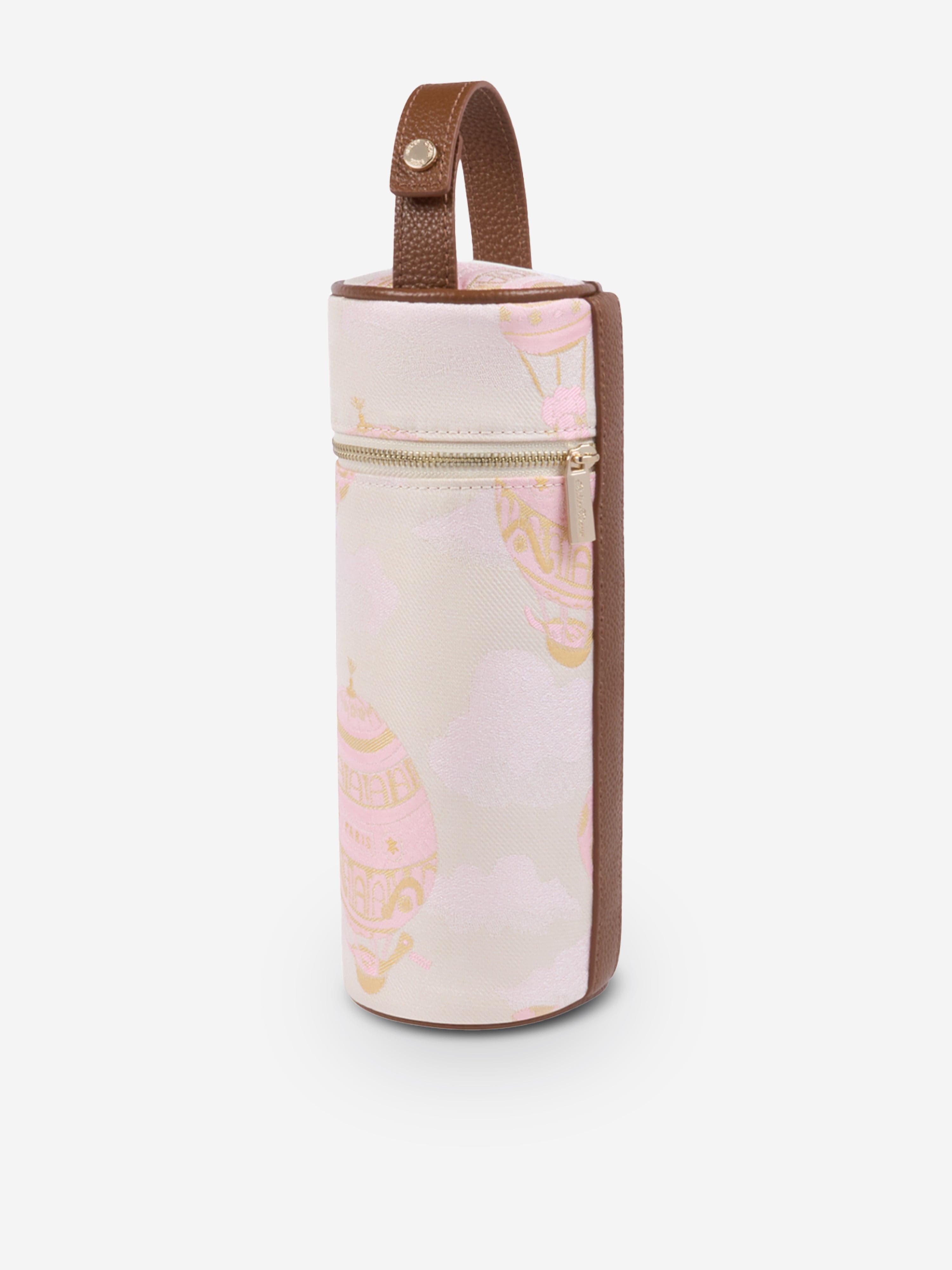 Atelier Choux Pink Baby Hot Air Balloons Bottle Case (23cm) - Stylish & Protective Cover for Baby Bottles, Perfect for Travel, Daycare & On-the-Go Parents