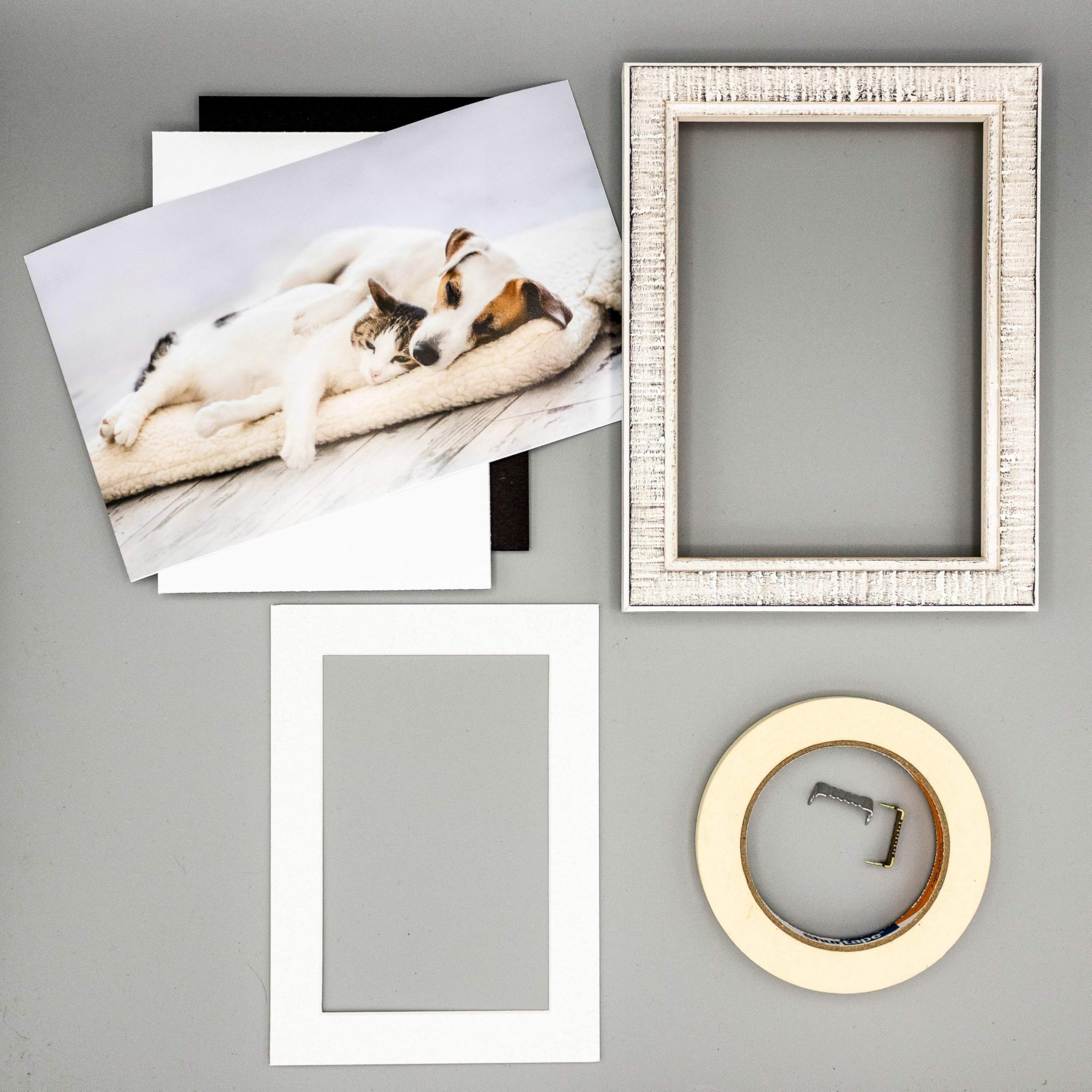 30x40 Acid-Free Oyster White Precut Matboard with Backing Board - Bevel Cut for 28x38 Photos & Framing - 4-Ply Archival Quality Mat with Crystal Clear Self-Seal Photo Bag | Perfect for Picture Framing, Art Displays & Home Decor