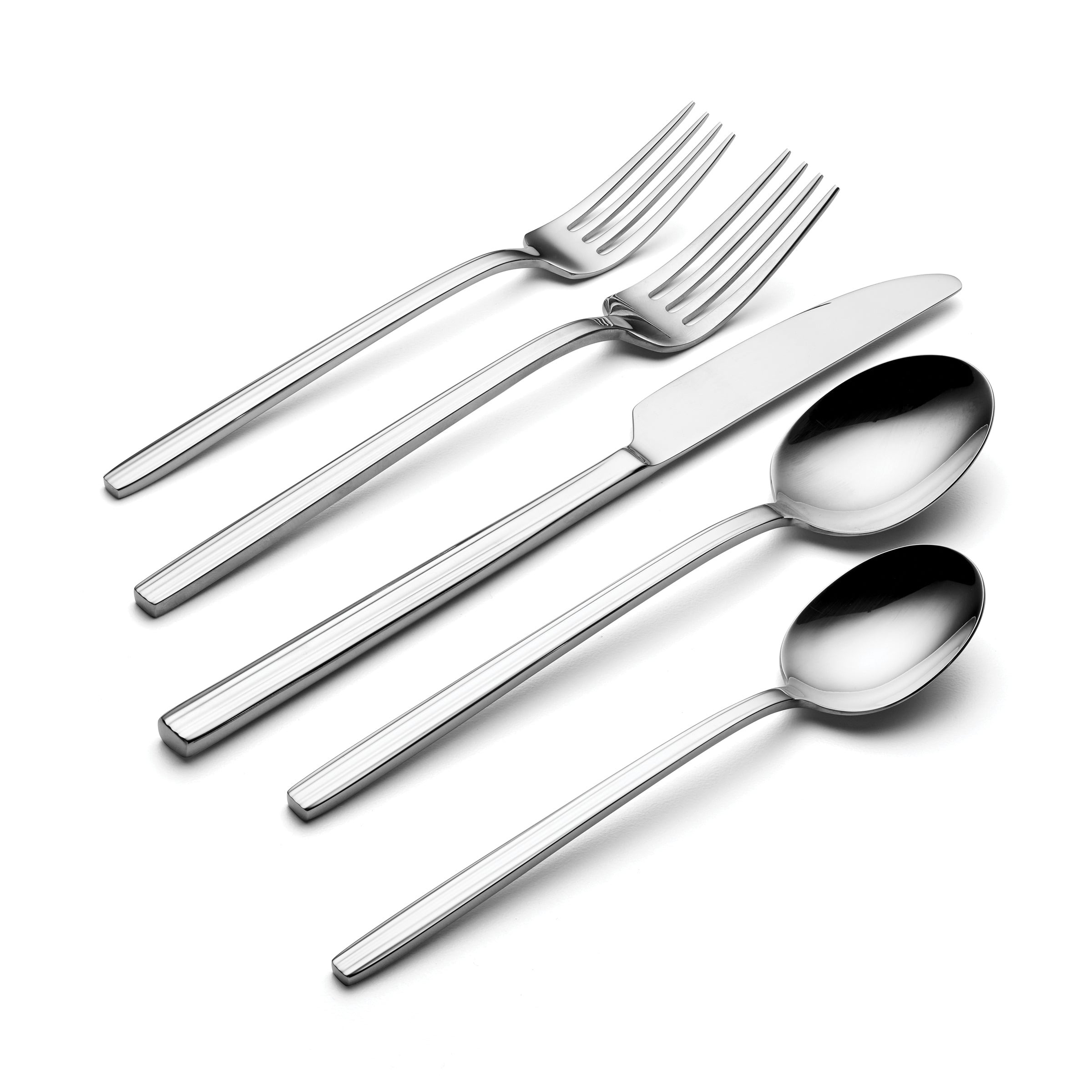 Dean Mirror 20-Piece Stainless Steel Flatware Set - Elegant Silverware for Dining, Kitchen & Entertaining - Perfect for Dinner Parties, Weddings & Everyday Use