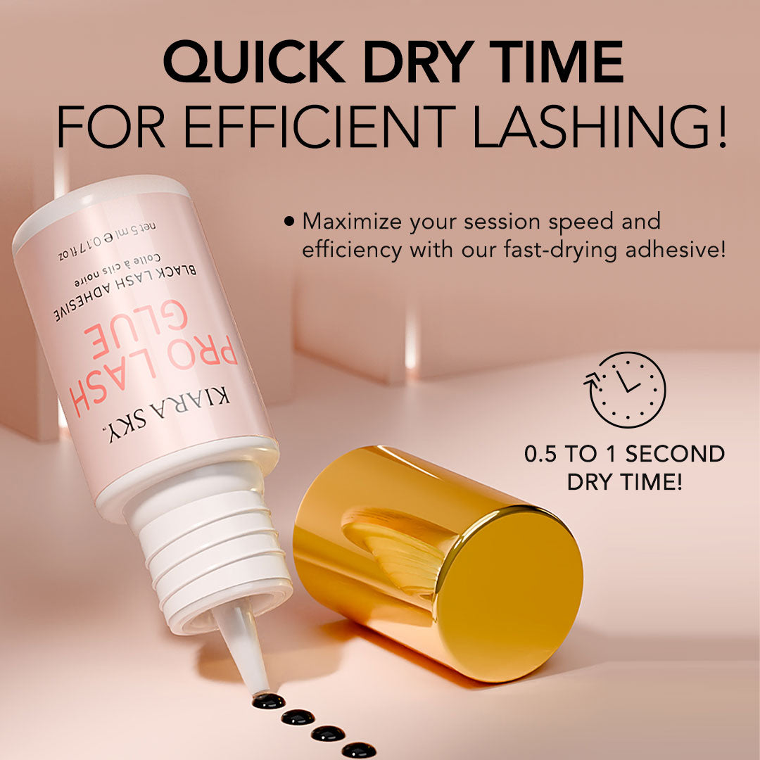 Professional Eyelash Adhesive Glue - Black, Waterproof & Long-Lasting for False Lashes - Perfect for Daily Use, Special Occasions & Makeup Artists
