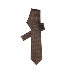 BF Classic V Monogram Men's Tie in Brown | Elegant & Stylish Necktie for Business, Weddings & Formal Events