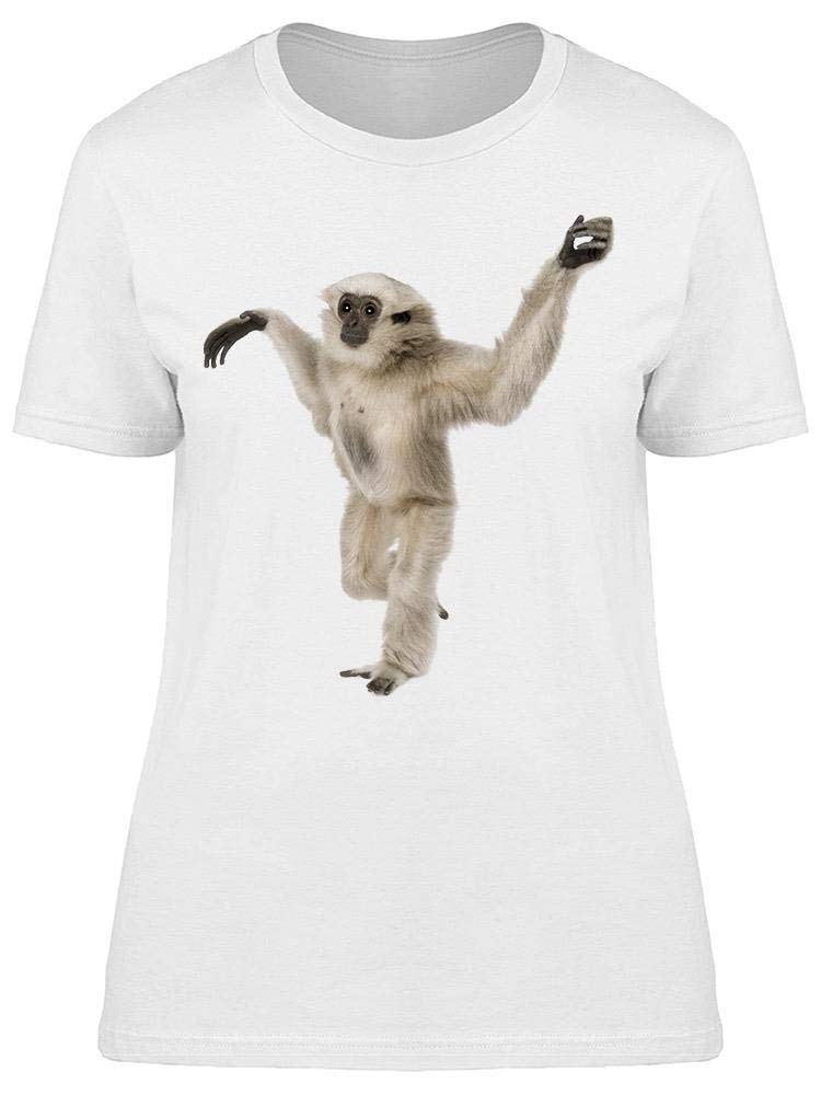 Women's Pileated Gibbon Graphic T-Shirt - Cute & Stylish Animal Print Tee for Casual Wear & Outings