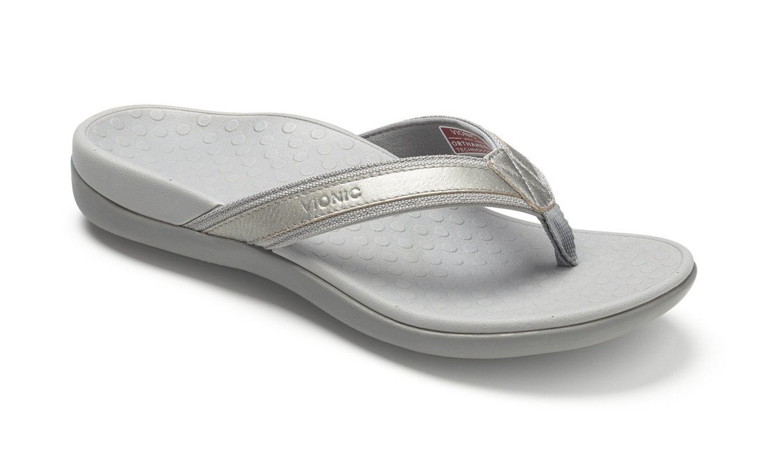 Vionic Women's Tide Toe Post Sandals - Comfortable Orthotic Support for Plantar Fasciitis & Flat Feet - Perfect for Walking, Travel & Summer Outfits