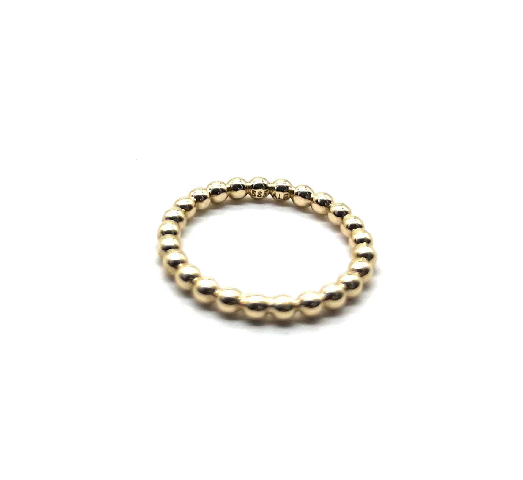 14K Gold Pandora Beaded Bracelet for Women - Elegant Stackable Beaded Bangle for Everyday Wear & Special Occasions