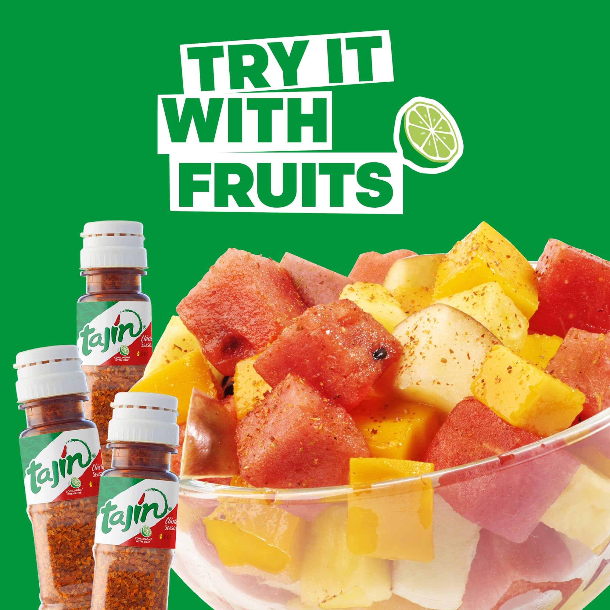 Tajín Clásico Chile Lime Seasoning 0.35oz Mini Bottles - Pack of 6 (40 Bottles Total) | Perfect for Snacks, Fruits & Cocktails | Mexican Spice Blend for Home & Restaurant Use