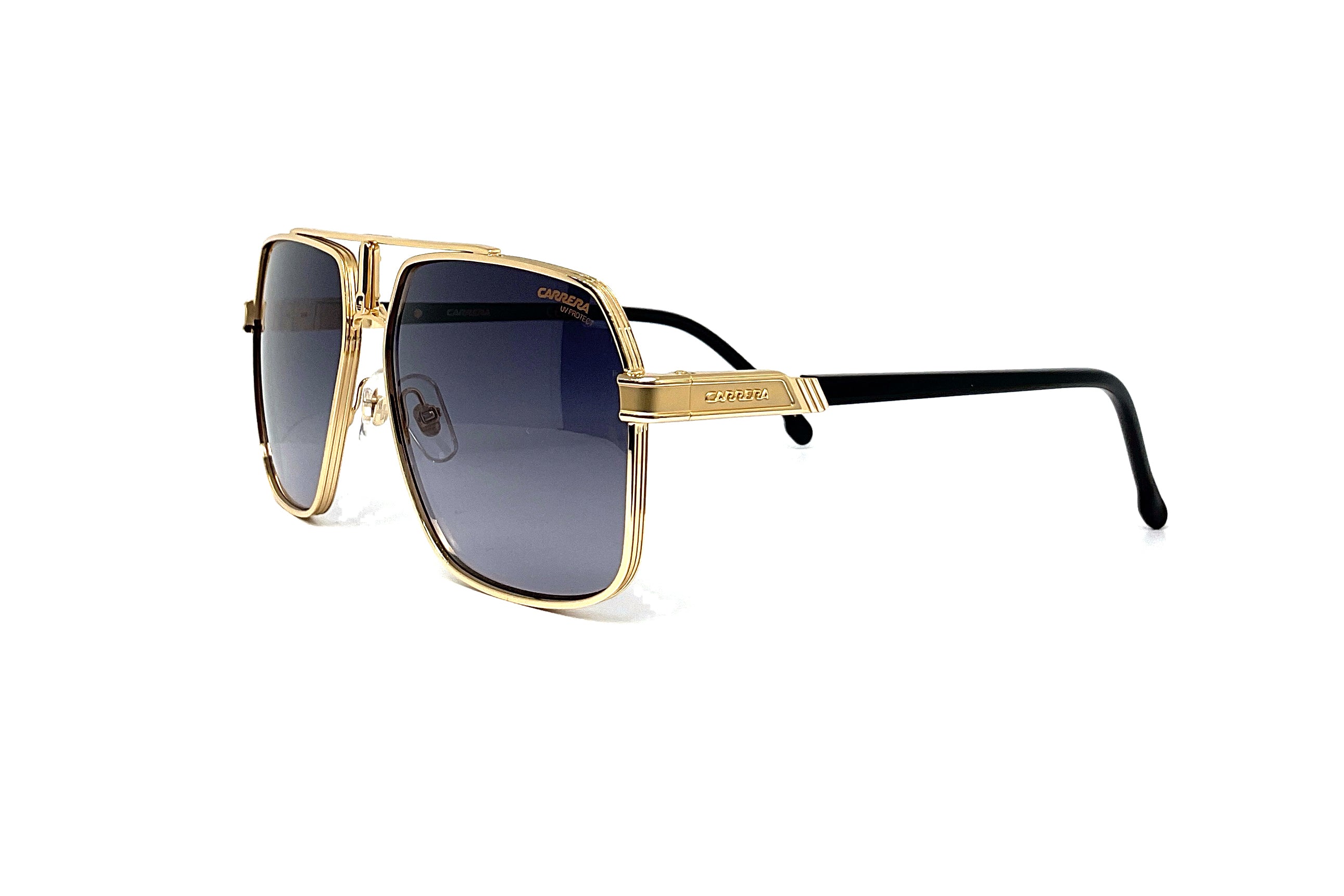Carrera 1055/S Sunglasses - Black Gold Frame - UV Protection - Polarized Lenses - for Driving, Running & Outdoor Sports