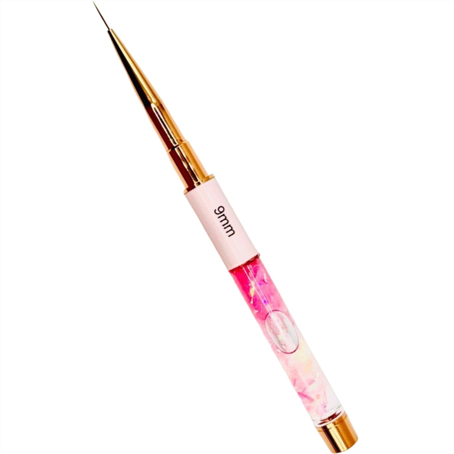 Professional 9mm Nail Art Liner Brush for Precise Designs - Perfect for Gel, Acrylic, and Hand-Painted Nail Art - Salon & Home Use