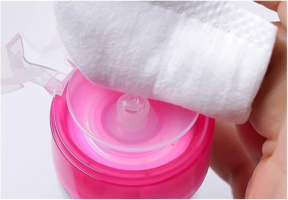 Osceola 1000-Piece Nail Cotton Pads with Push Down Pump Dispenser - Lint-Free Alcohol Wipes for Acrylic & Gel Nail Polish Removal - Perfect for Salon, Home Manicure & Nail Art Cleaning
