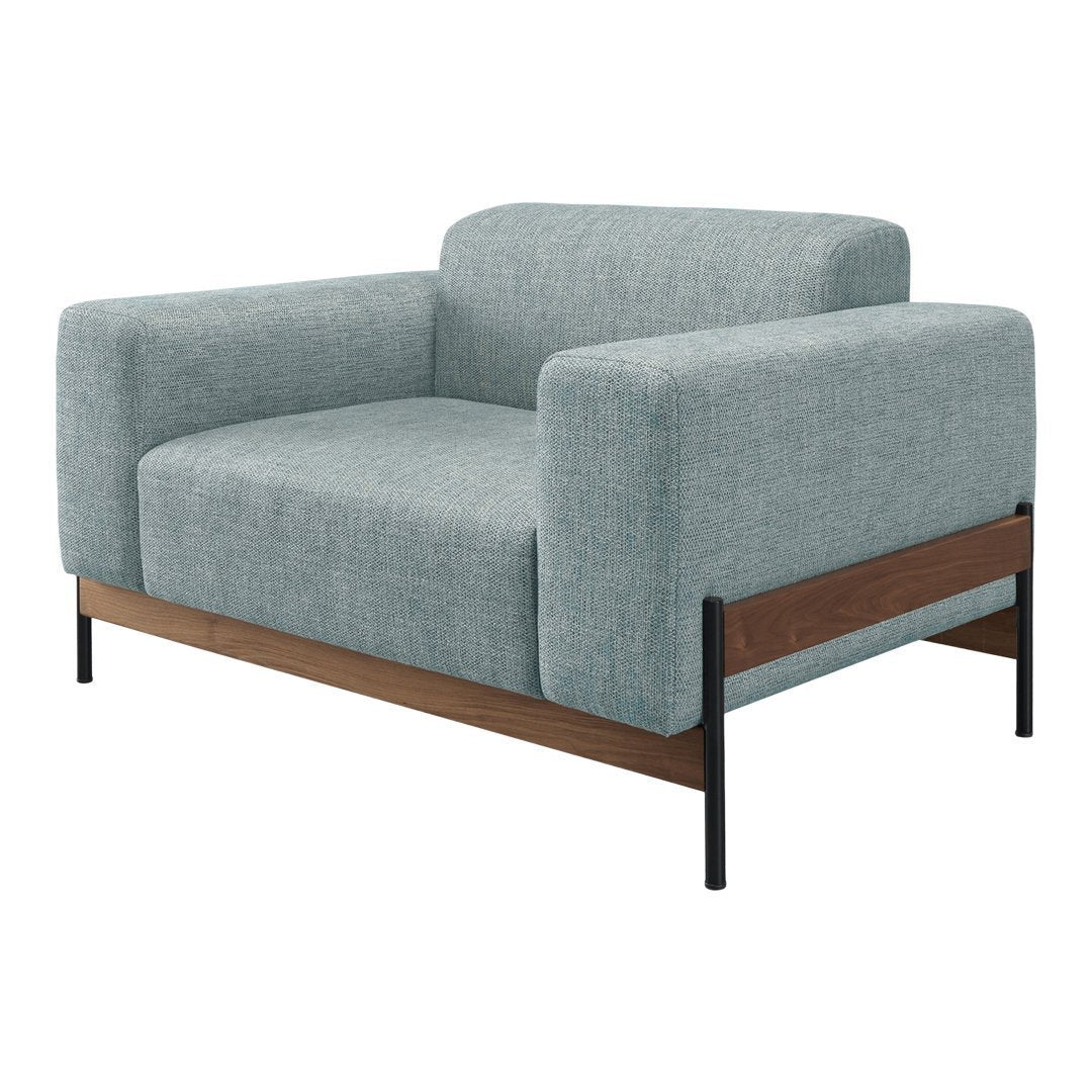 Bowie Lounge Chair - Modern Mid-Century Accent Chair for Living Room, Bedroom & Office - Stylish Comfortable Reading & Relaxing Chair with Sturdy Frame