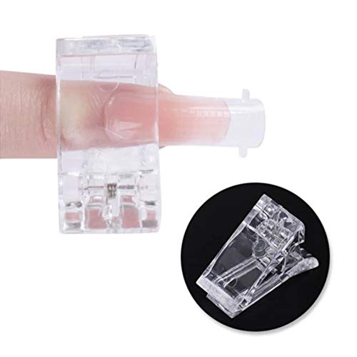 BORN PRETTY 1PC Transparent False Nail Clips for Quick Gel Extension - Professional Nail Tips Clamp for Manicure & Nail Art (BP-Nail Clip) - Perfect for Salon, Home DIY & Nail Extension